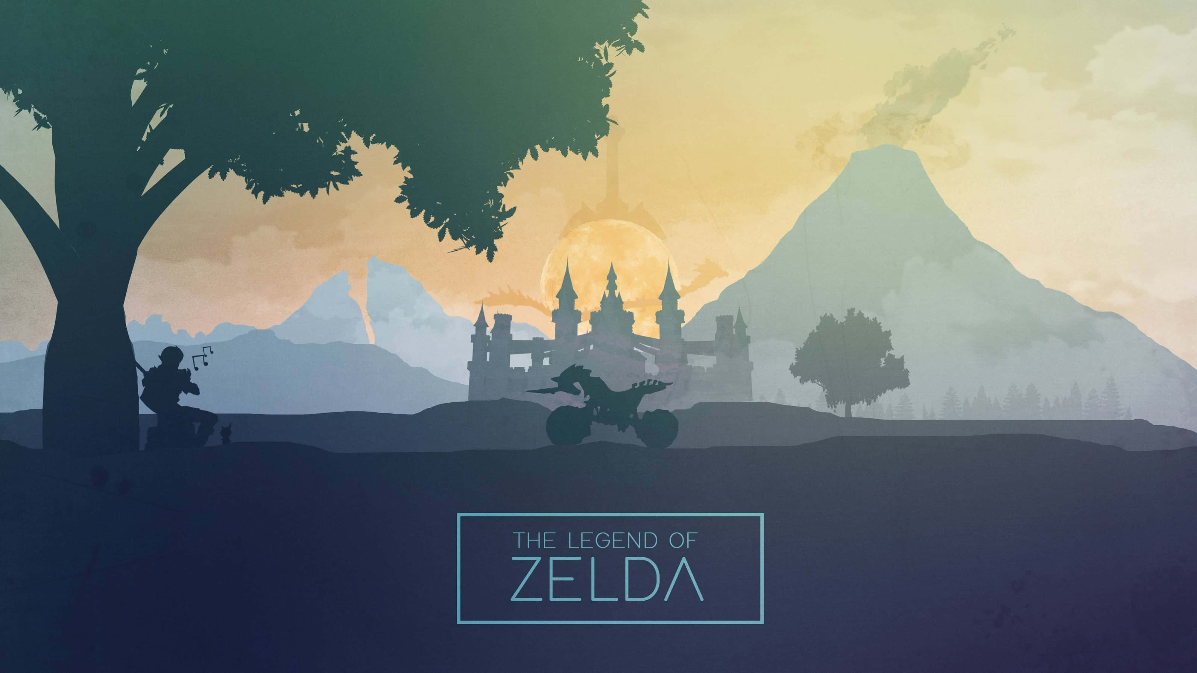 Zelda Breath Of The Wild 4K Στρώση Τέχνης Ταπετσαρία