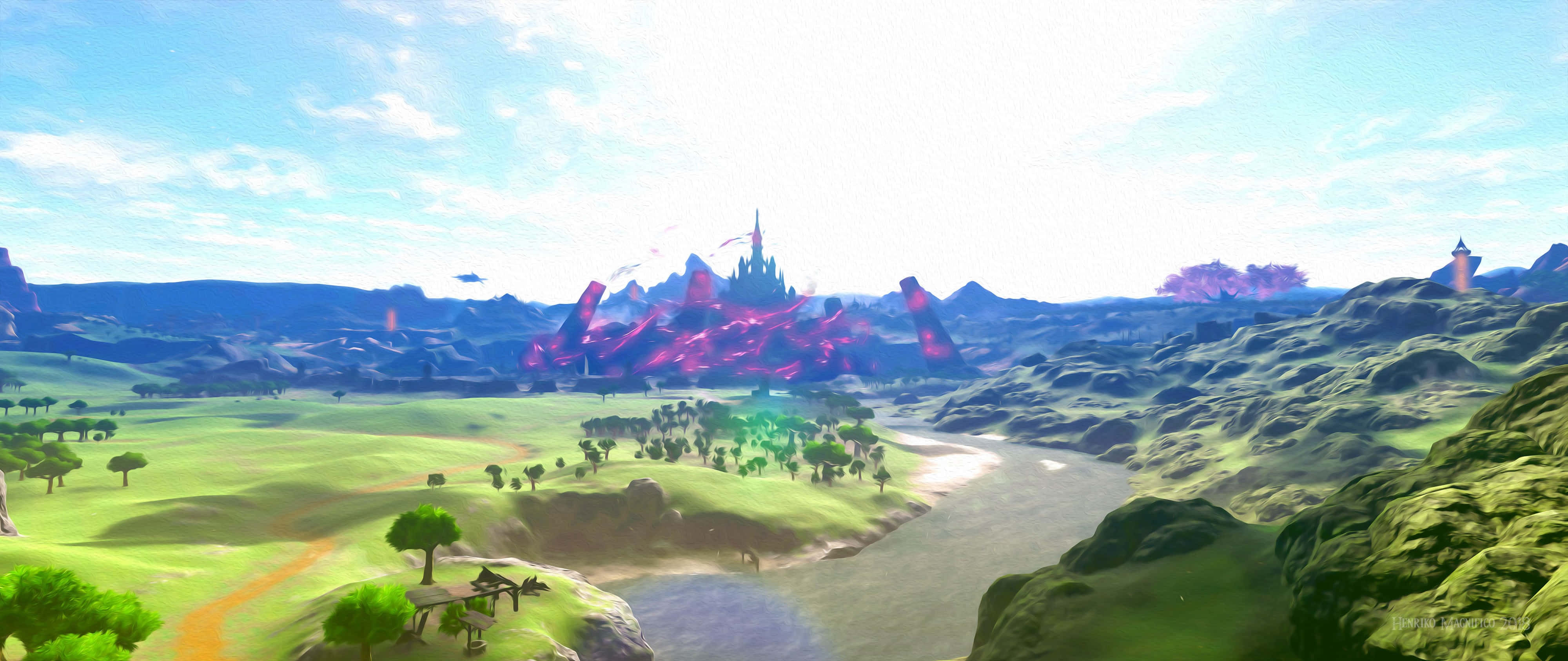 Zelda Breath of the Wild 4K Φύση Ημέρας Ταπετσαρία