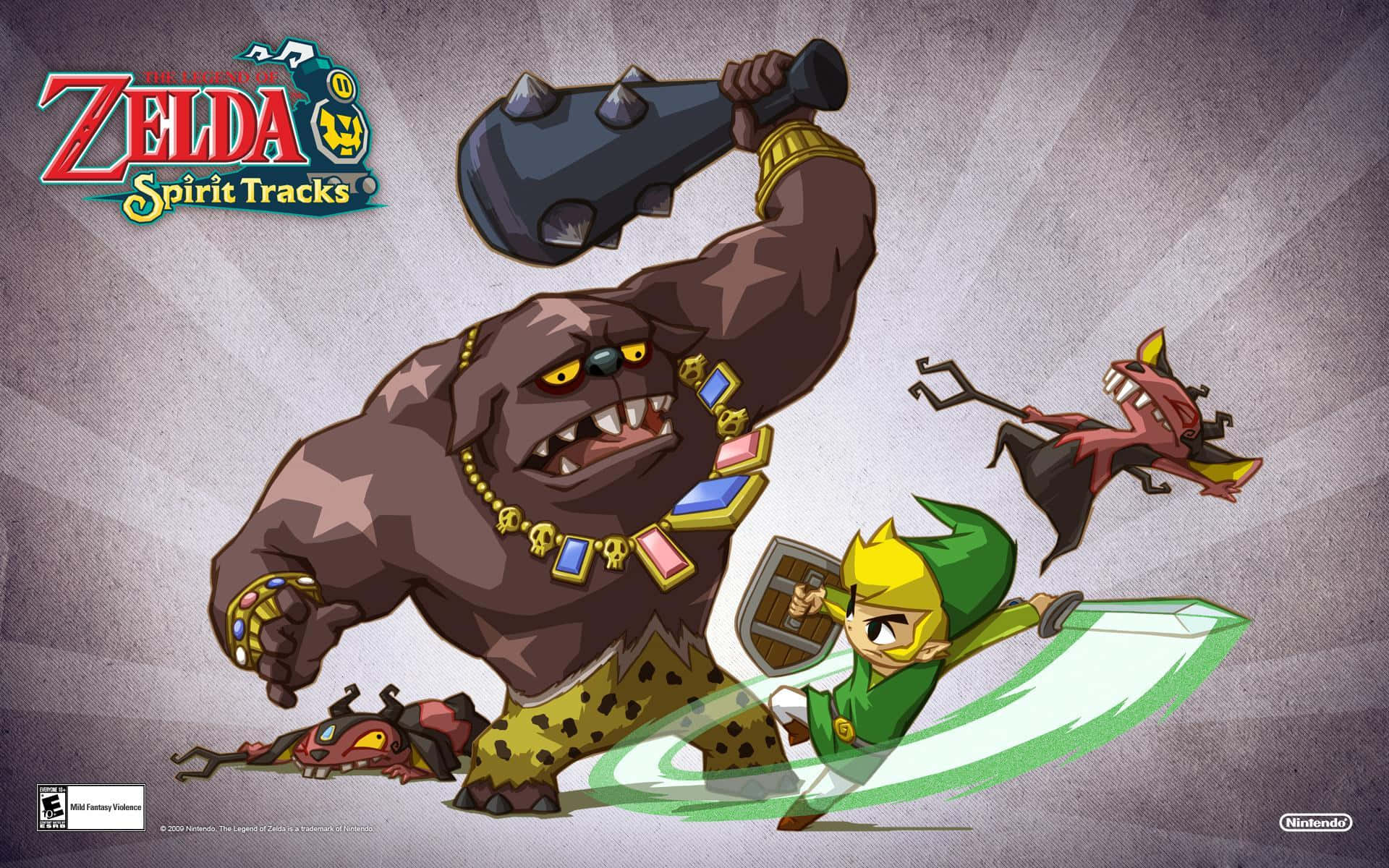 Ο Θρύλος του Zelda με τον Toon Link και τον Big Blin Ταπετσαρία