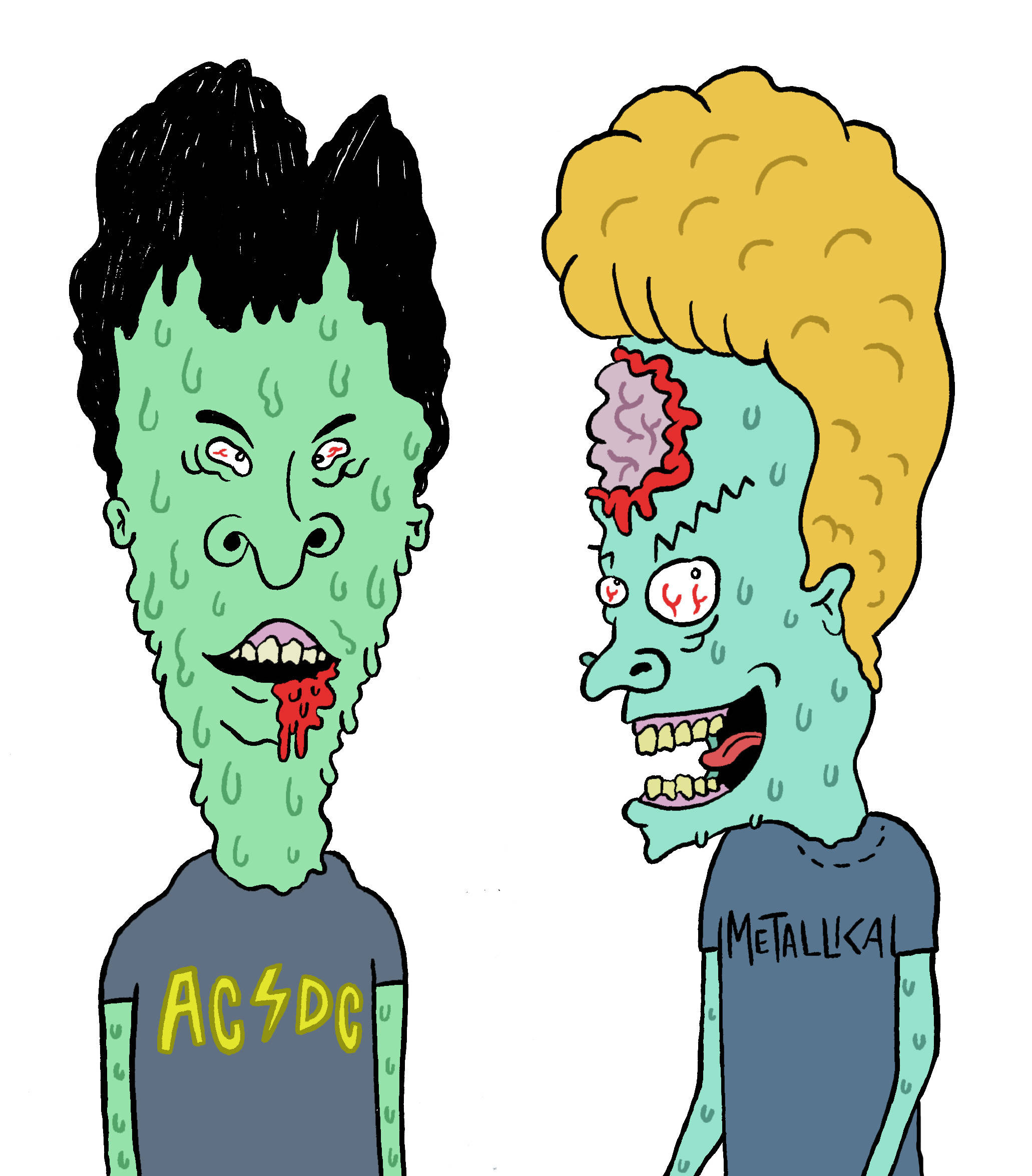Zombie Beavis και Butt Head Ταπετσαρία
