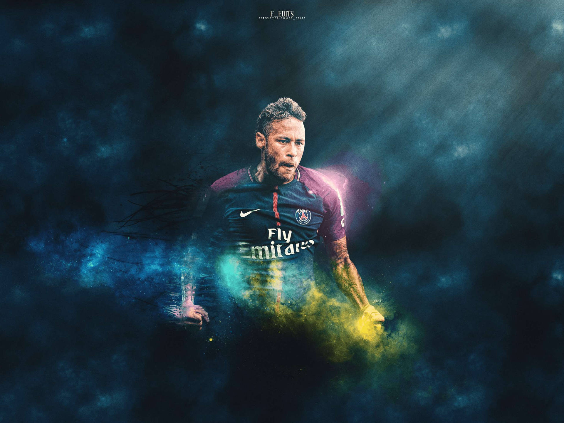 Ταπετσαρία Άγριος Neymar σε Ωραία Φαν Τέχνη. — Neymar Ταπετσαρία