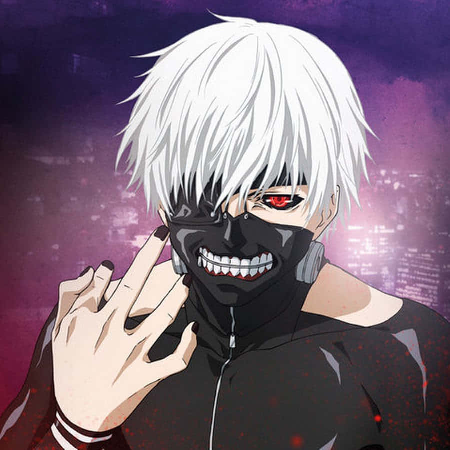 Ένας άγριος Anime Δαίμονας στέκεται με απειλητικό βλέμμα Ταπετσαρία