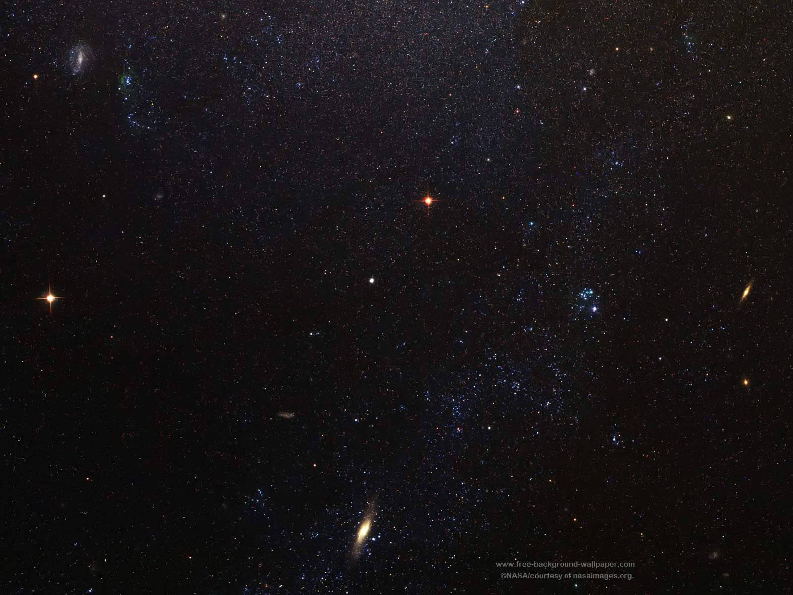 1600x1200 Φόντο Σπειροειδούς Γαλαξία και Αστεριών Ταπετσαρία Αστεριών — Αστέρια Ταπετσαρία
