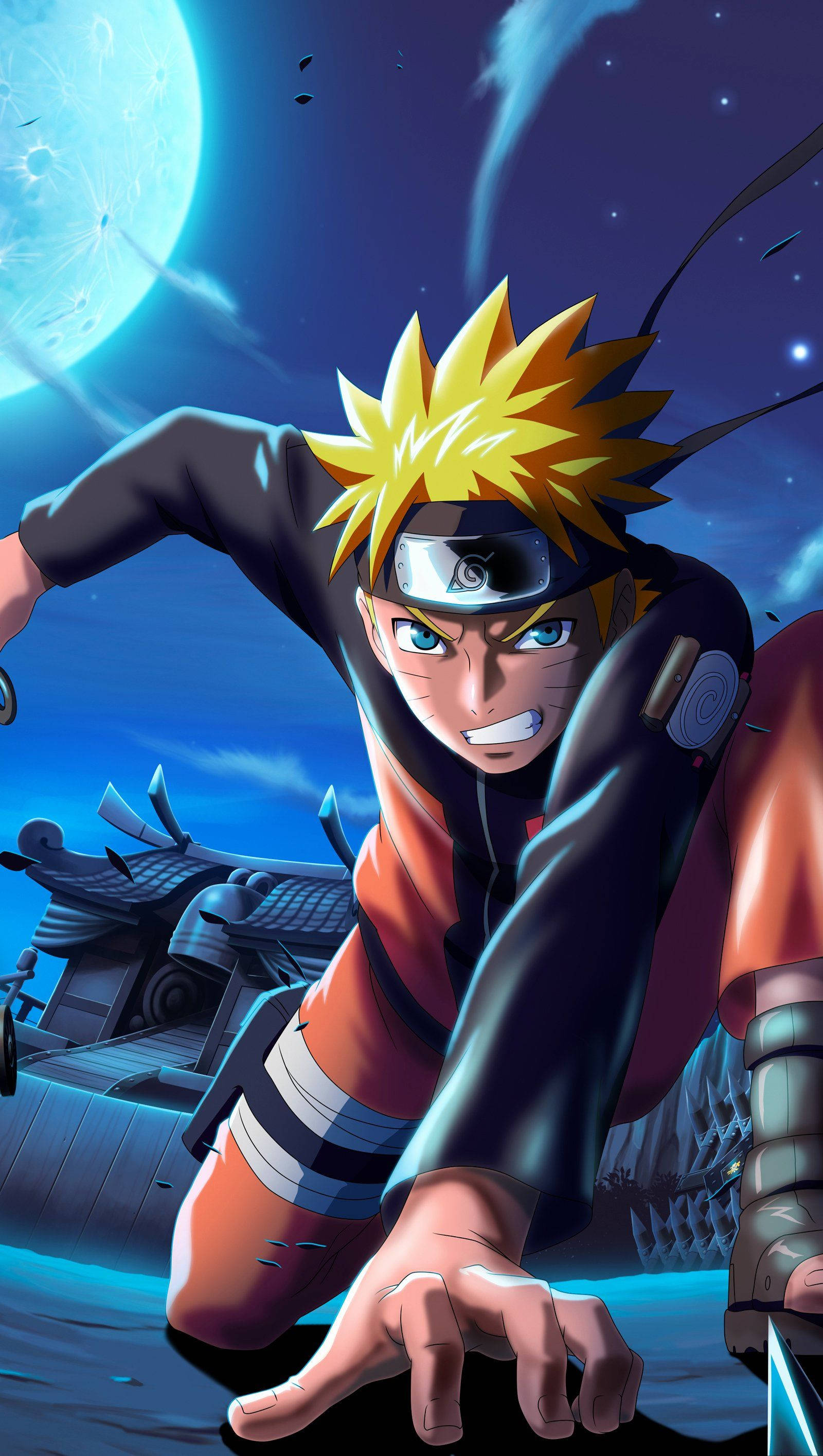 Έντονη Μάχη στο Φως του Φεγγαριού - Naruto Mobile 4K Ταπετσαρία