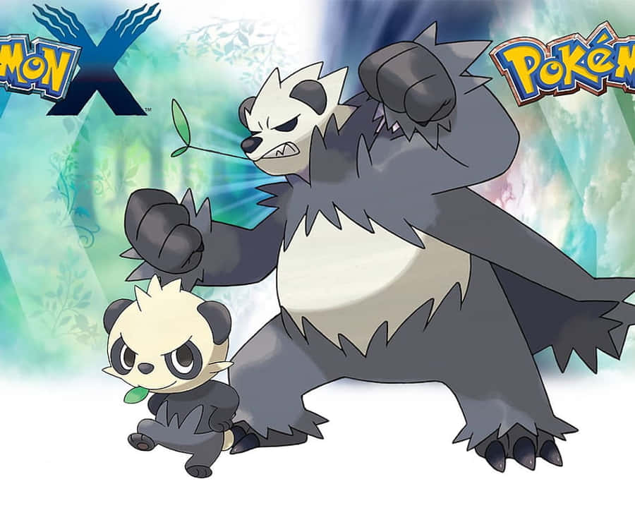 Έντονη ώρα μάχης με Pancham και Pangoro, Pokemon X και Y Ταπετσαρία