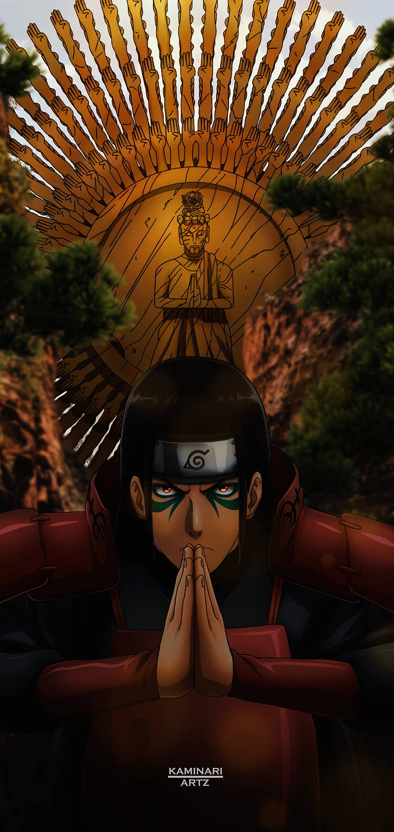 Έντονο Fanart Hashirama για Κινητό Ταπετσαρία