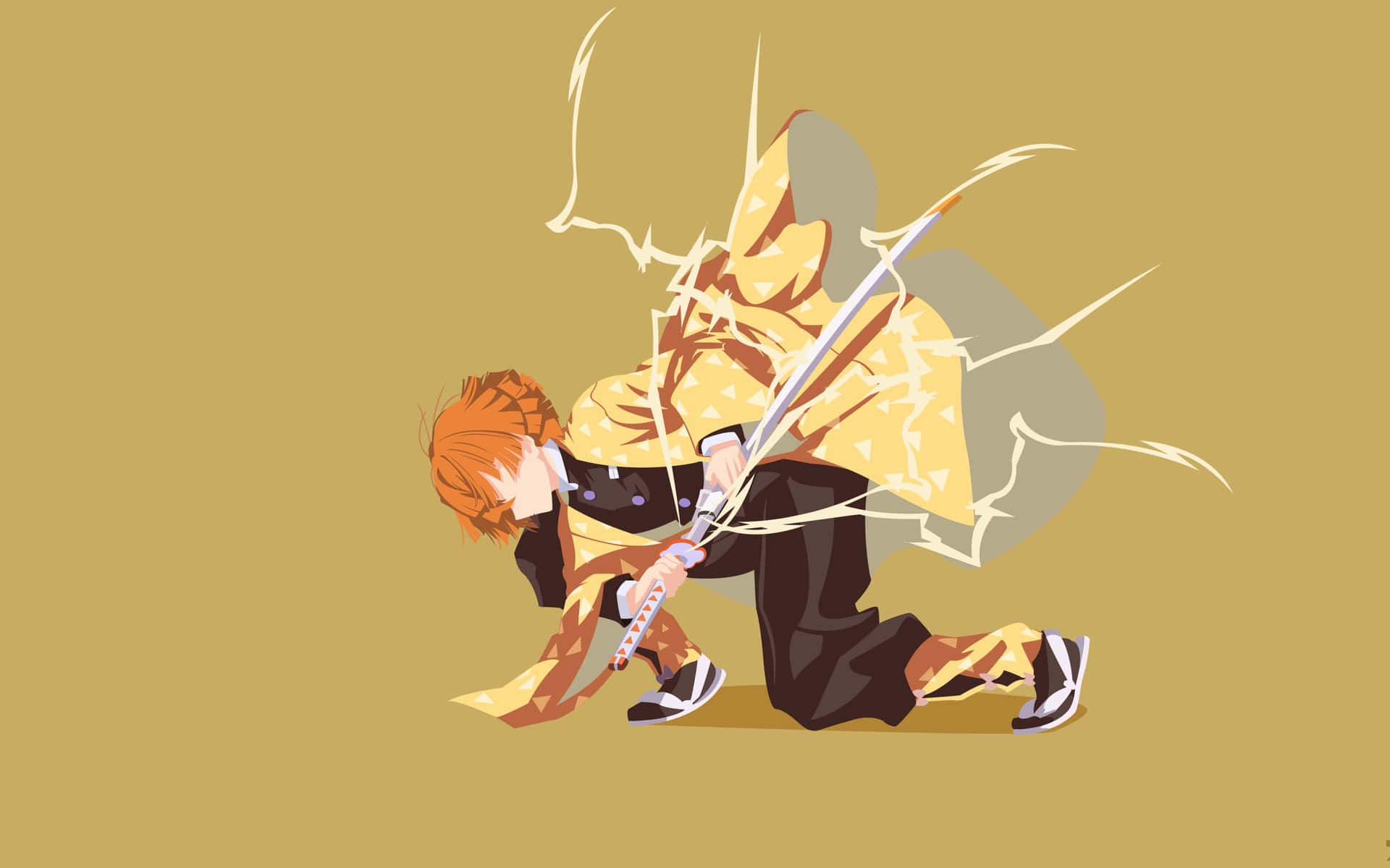 Demon Slayer Zenitsu 4K — Δαίμονας Σφαγέας 4K GIF Ταπετσαρία