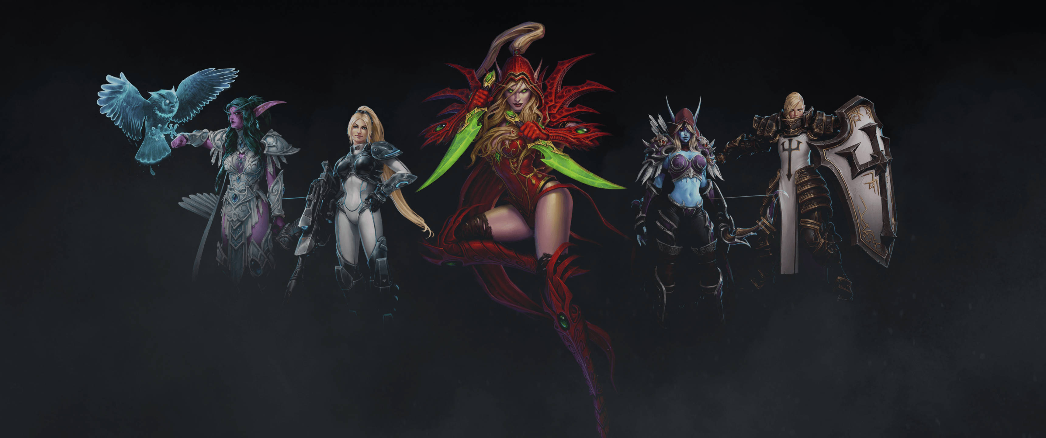 Ήρωες του βιντεοπαιχνιδιού StarCraft Ταπετσαρία