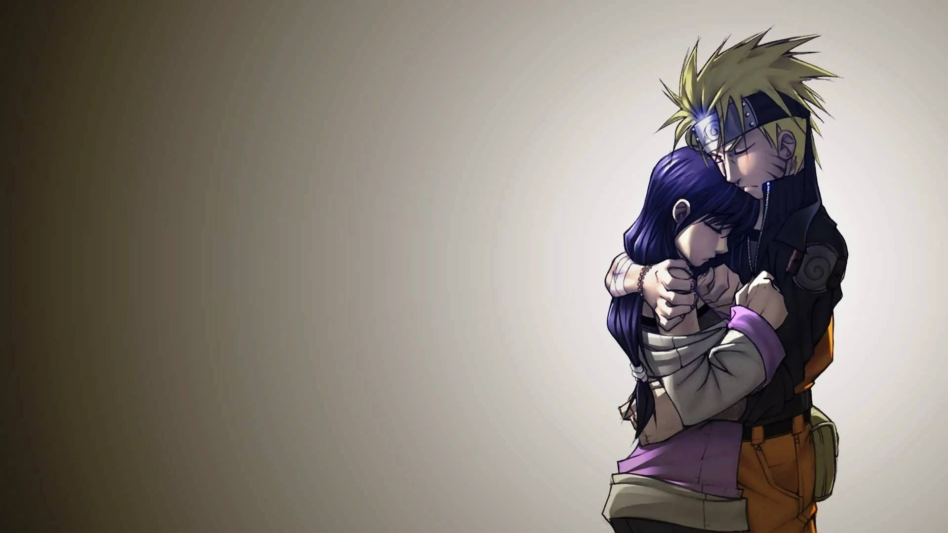 Αγκαλιά Anime Naruto και Hinata Ταπετσαρία