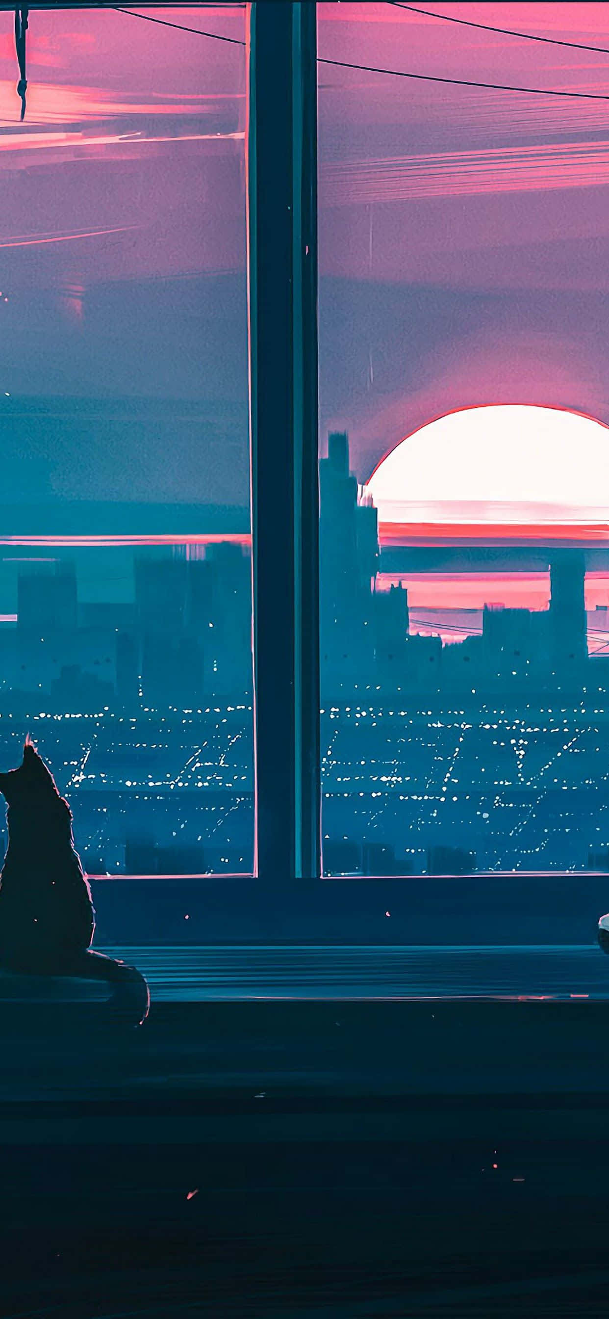 Αγκαλιάστε τη ζεστασιά του Anime Sunset Ταπετσαρία