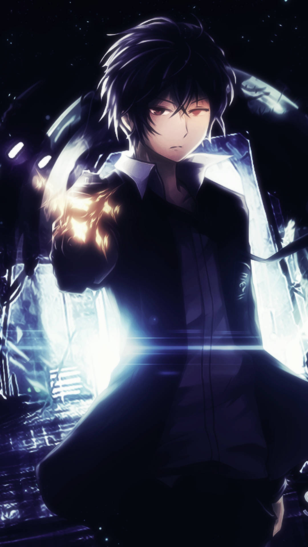 Αγόρι anime Satomi Rentarou στο Black Bullet ταπετσαρία — Anime Boy Ταπετσαρία
