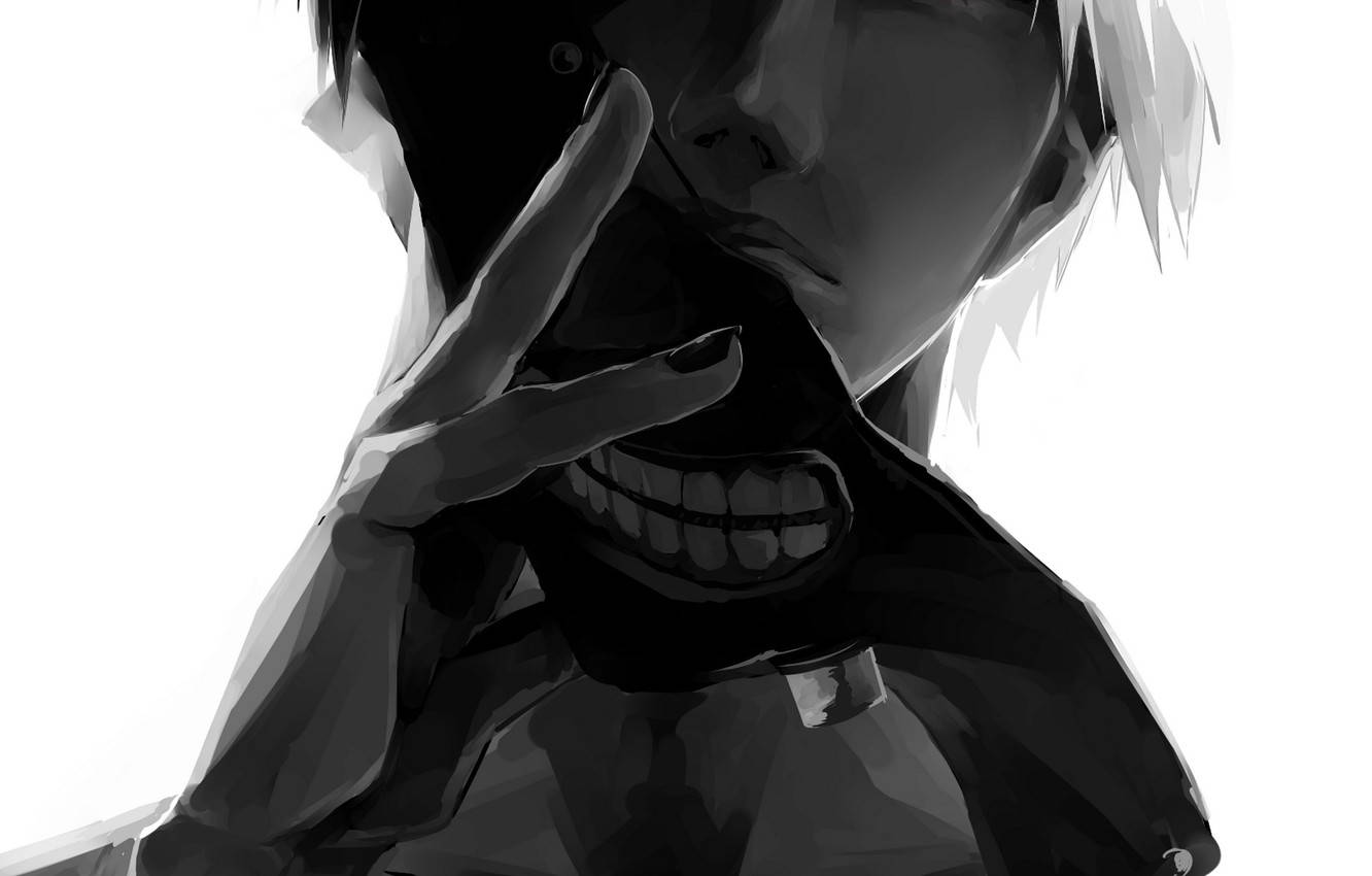 Αγόρι Anime Σκοτεινή Μάσκα Kaneki — Tokyo ghoul GIF Ταπετσαρία