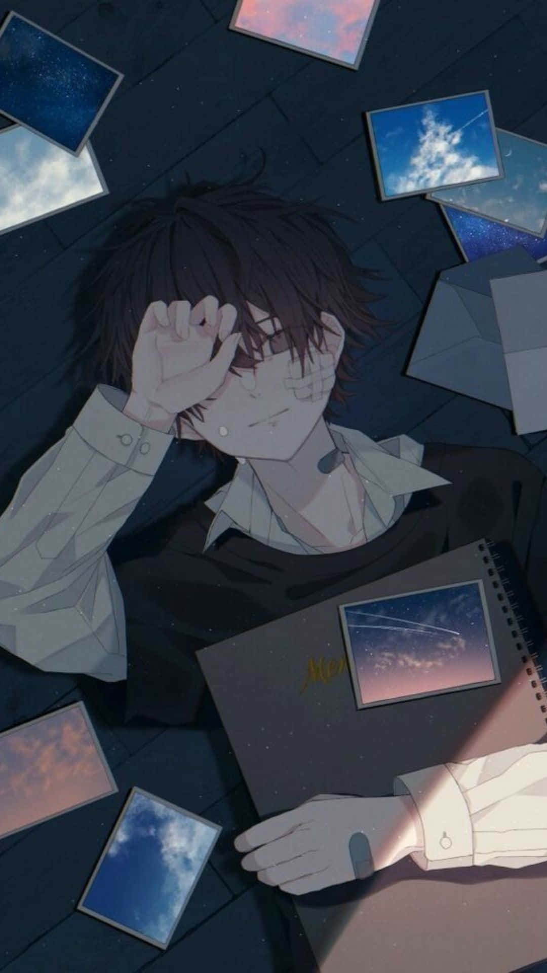 Αγόρι Ξαπλωμένο Σκοτεινή Αισθητική Anime Προφίλ Ταπετσαρία