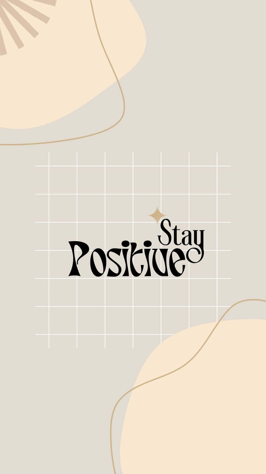 Αισθητικές Εικόνες Stay Positive Ταπετσαρία