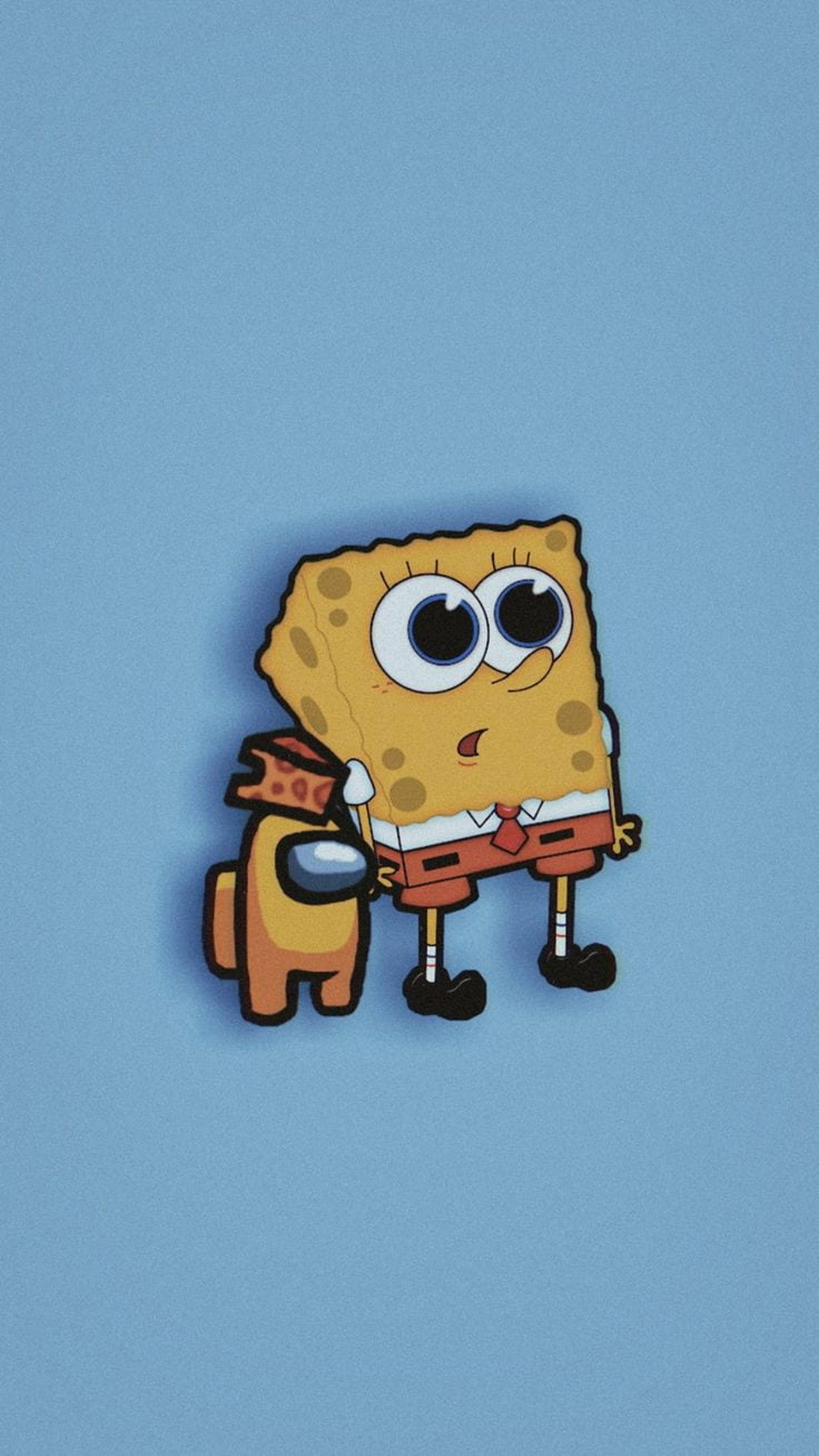 Αισθητική Among US με τον SpongeBob Ταπετσαρία