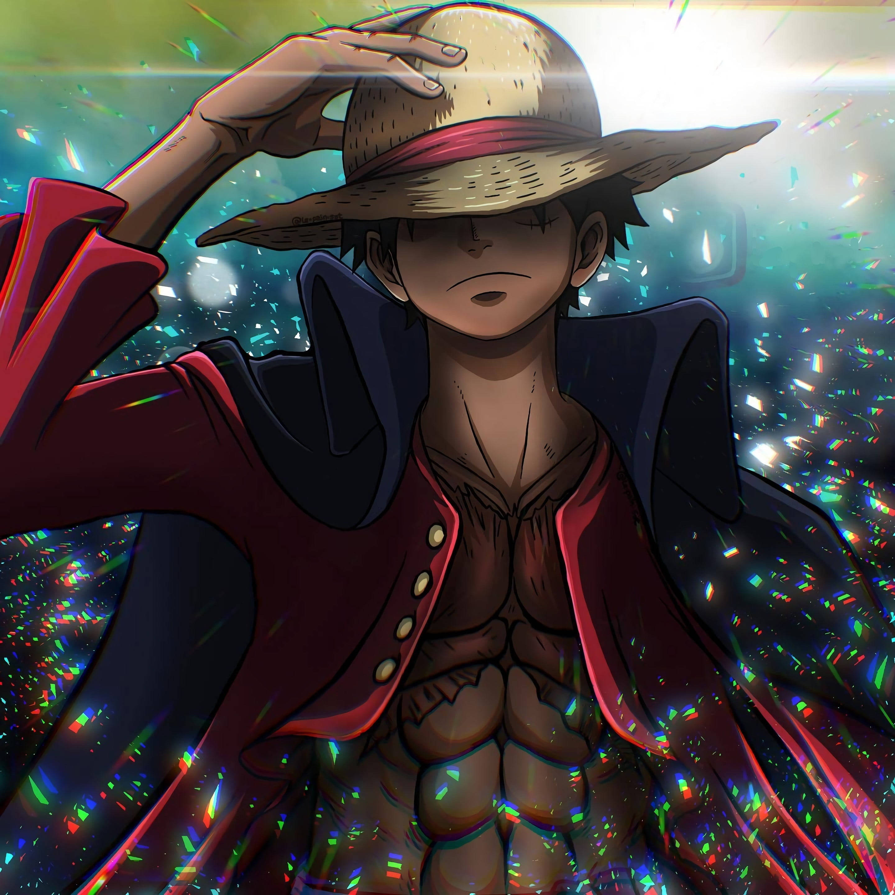 Αισθητική Glitchcore Luffy Ταπετσαρία