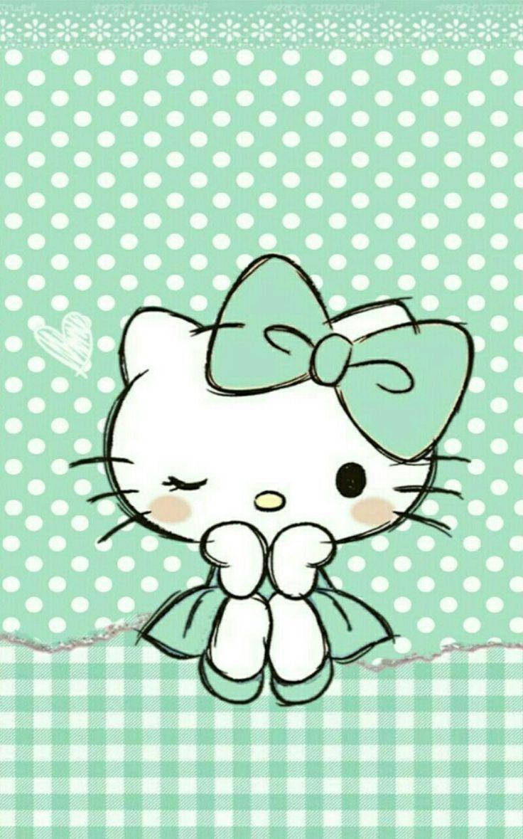 Αισθητική Hello Kitty με Πουά Ταπετσαρία