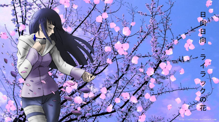 Αισθητική Hinata Δίπλα στη Σακούρα Ταπετσαρία