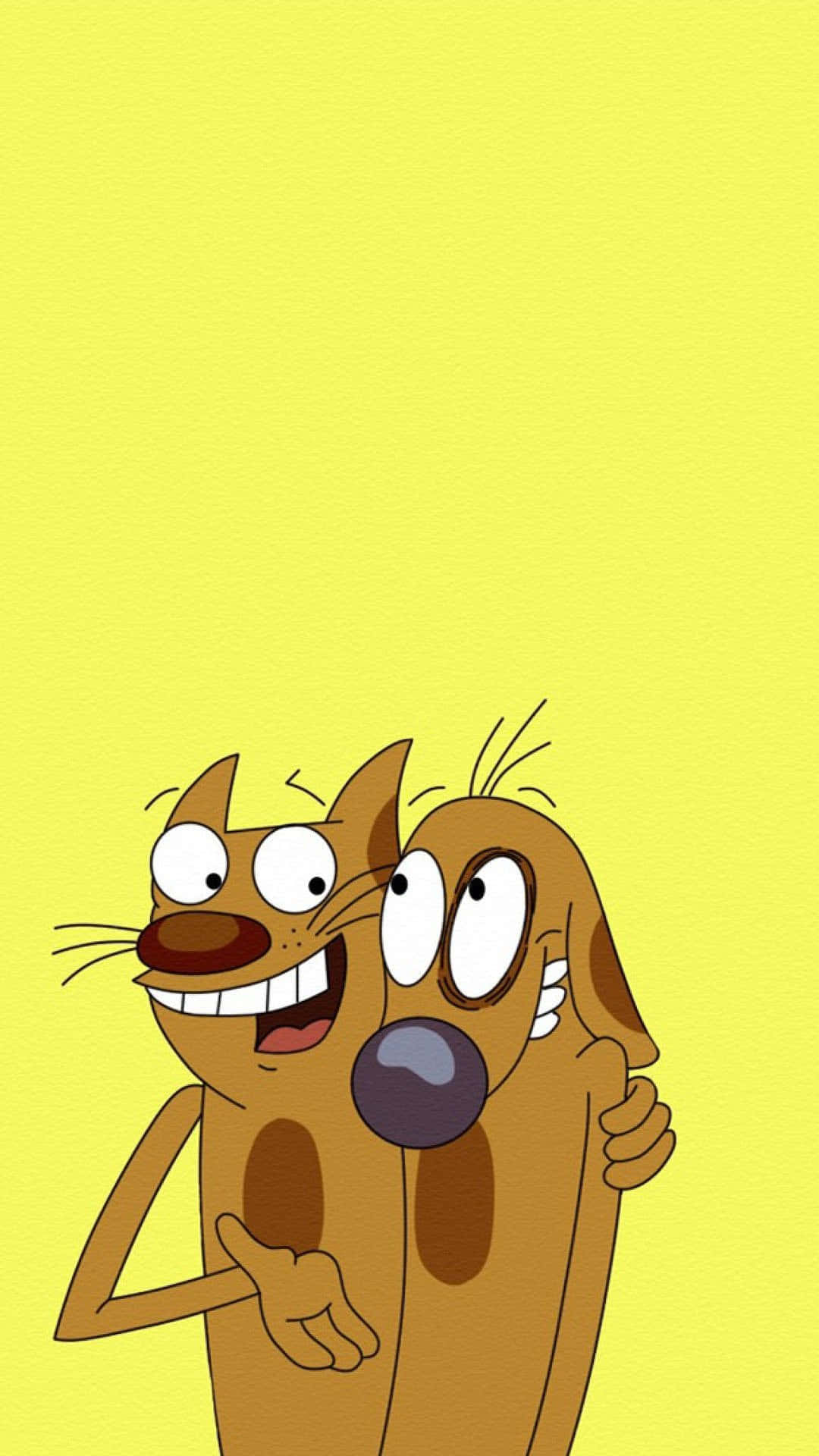 Αισθητική iPhone με Cartoon Catdog Ταπετσαρία