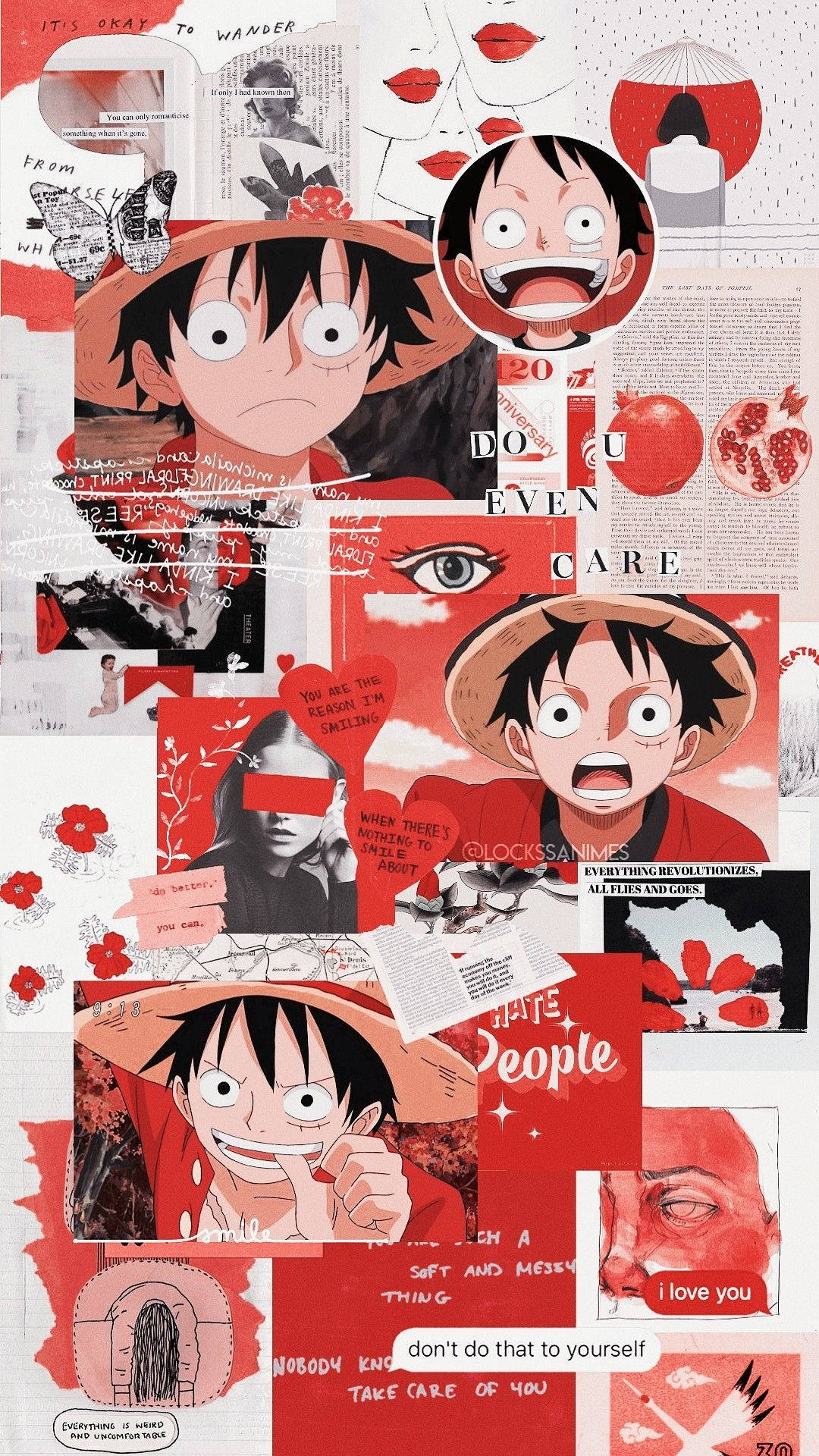 Αισθητική Απελπισμένος Ρομαντικός Luffy Ταπετσαρία