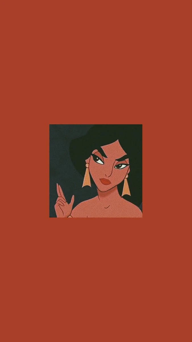 Αισθητική Καρτούν Πριγκίπισσα Jasmine της Disney Ταπετσαρία