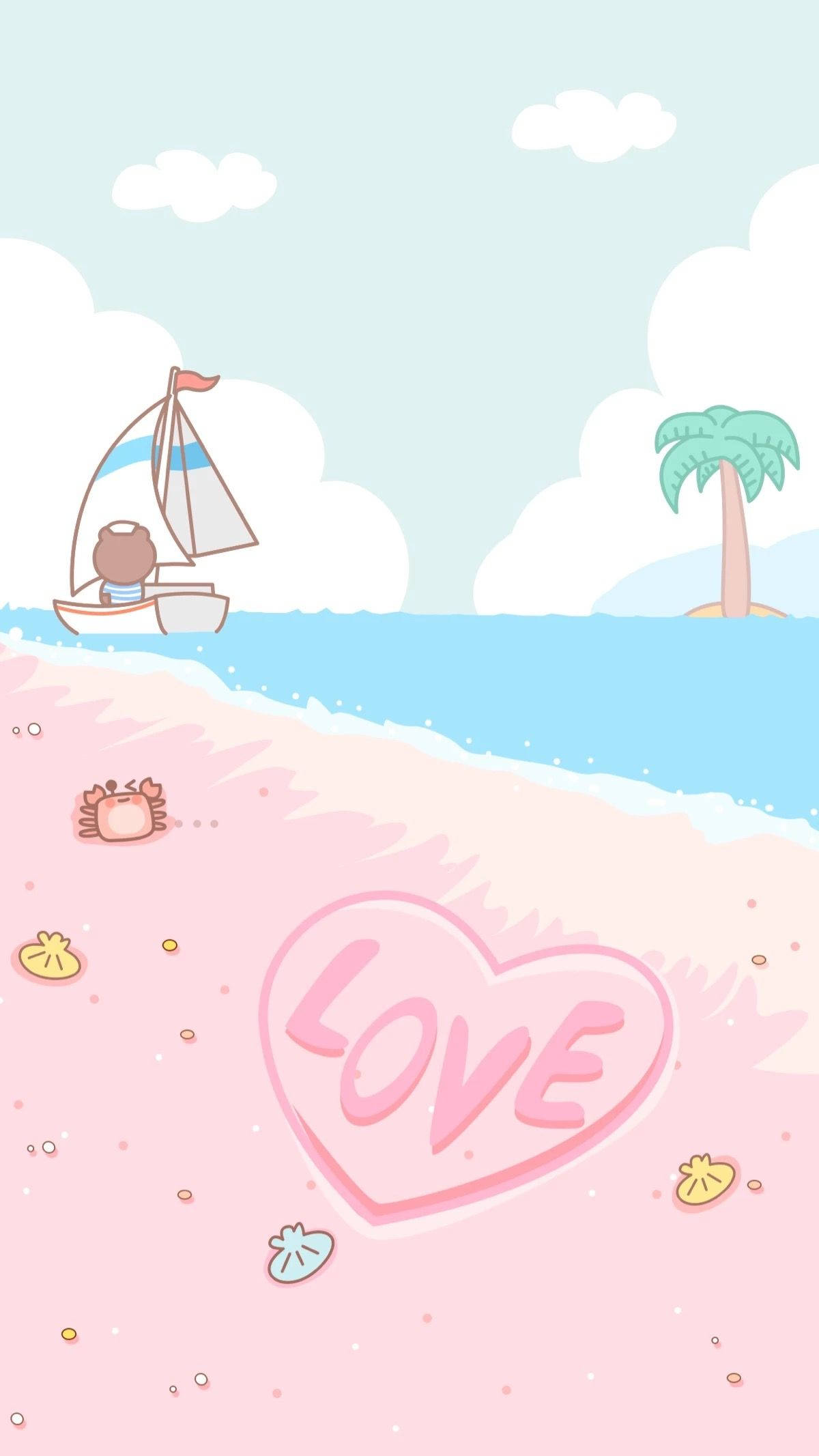 Αισθητική Νησιού Kawaii Ταπετσαρία