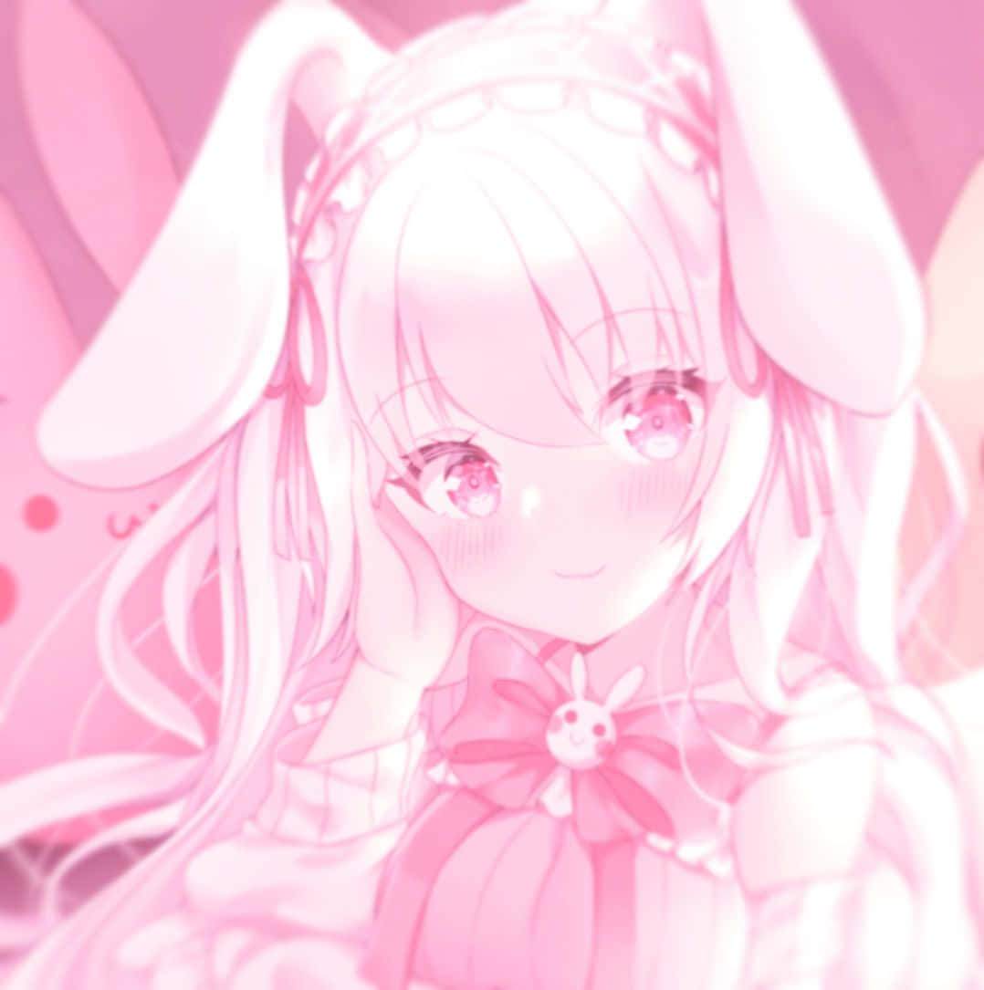 Αισθητικό anime προφίλ Discord σε ροζ Ταπετσαρία