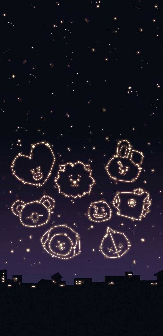Αισθητικό BTS BT21 Αστερισμός Ταπετσαρία