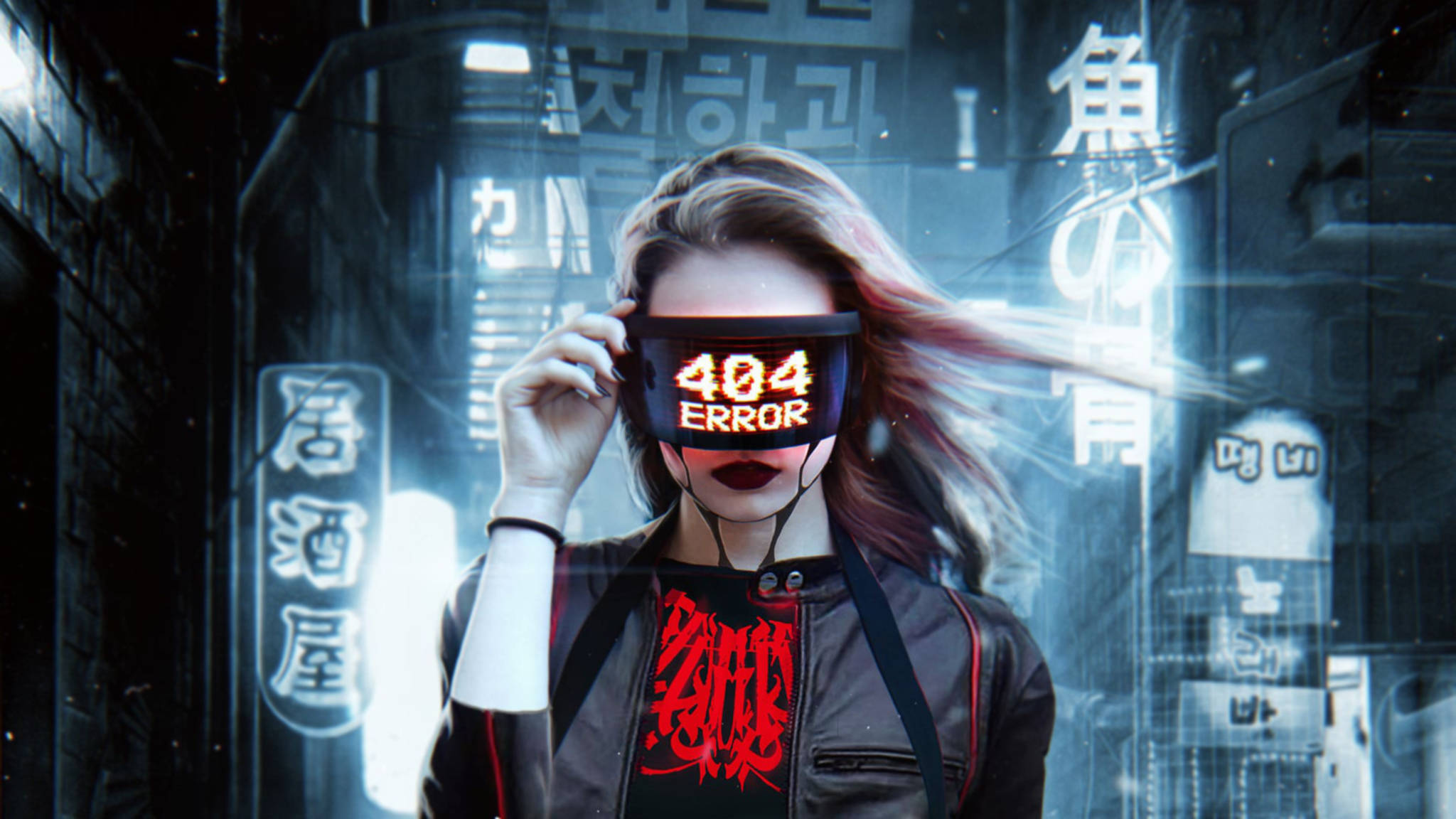 Αισθητικό Desktop Futuristic Cyberpunk Ταπετσαρία