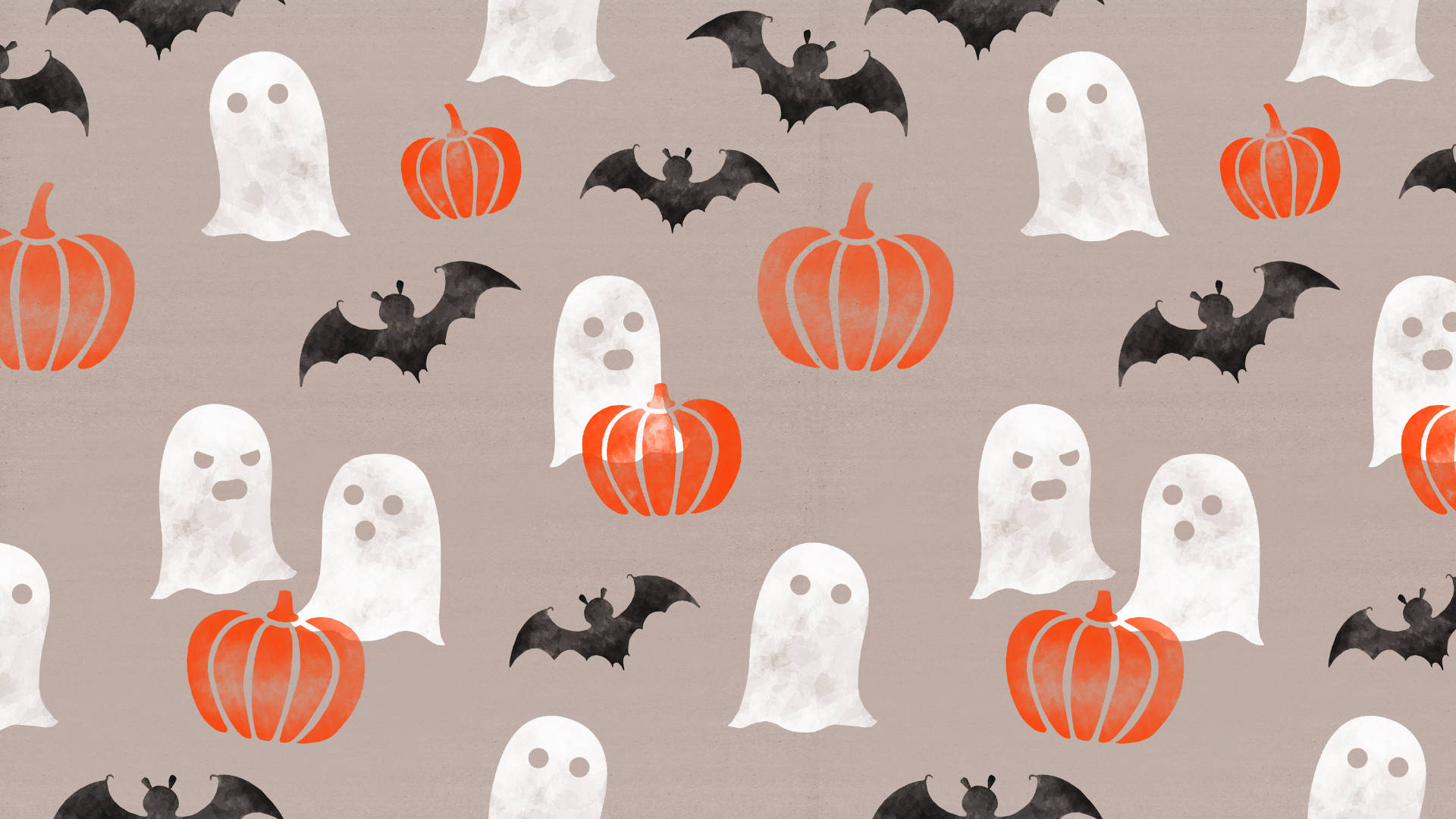 Αισθητικό Halloween Ghosts Pumpkins για Laptop Ταπετσαρία