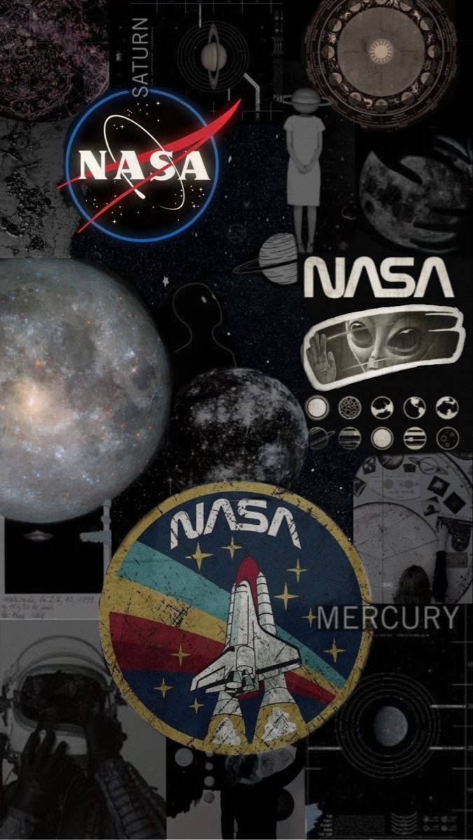 Αισθητικό Κολάζ NASA για iPhone Ταπετσαρία — Αισθητική iPhone Ταπετσαρία