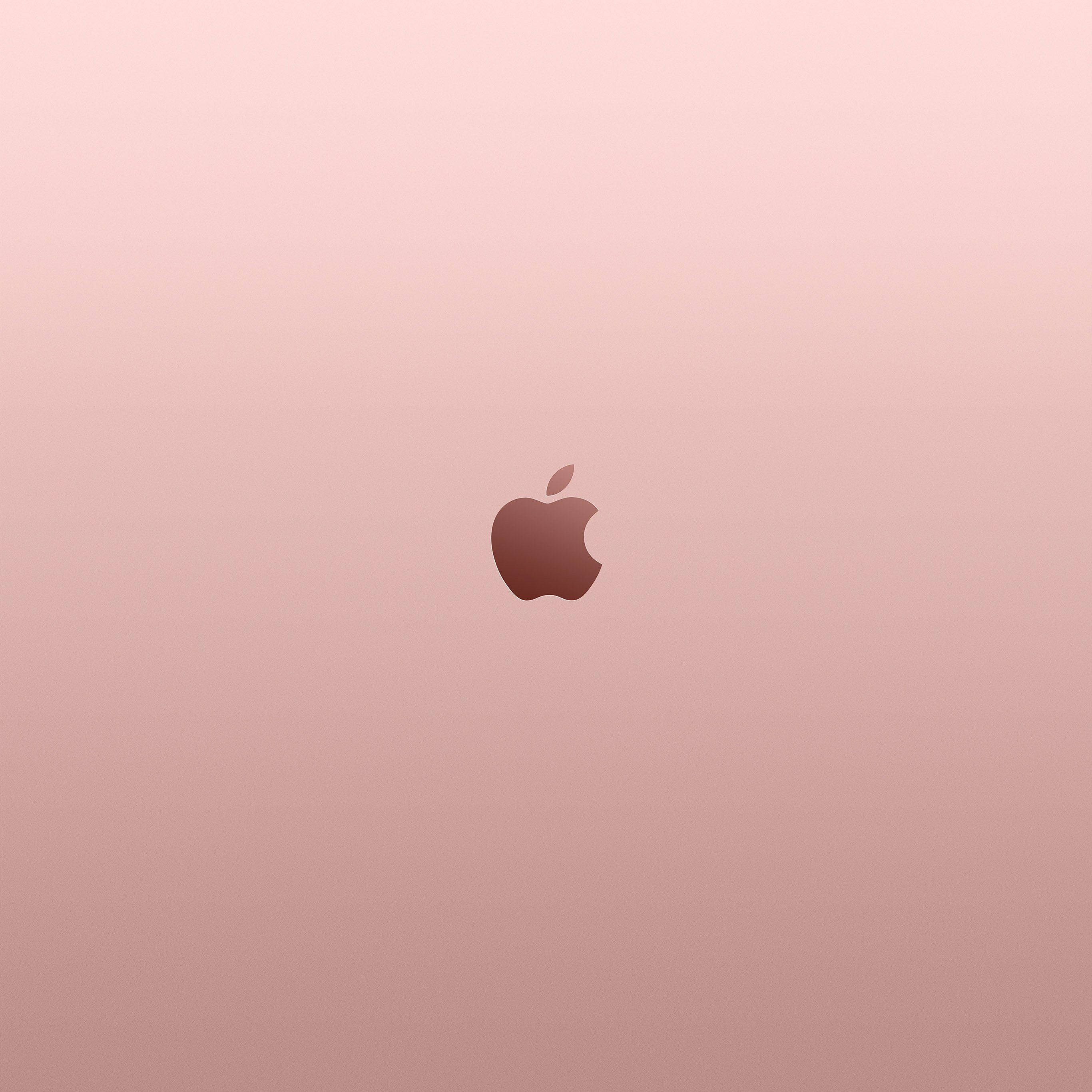 Αισθητικό λογότυπο Apple σε ροζ χρυσό Ταπετσαρία
