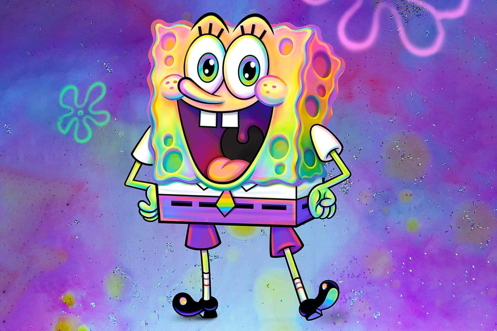 Αισθητικό Χαμογελαστό SpongeBob SquarePants Ταπετσαρία
