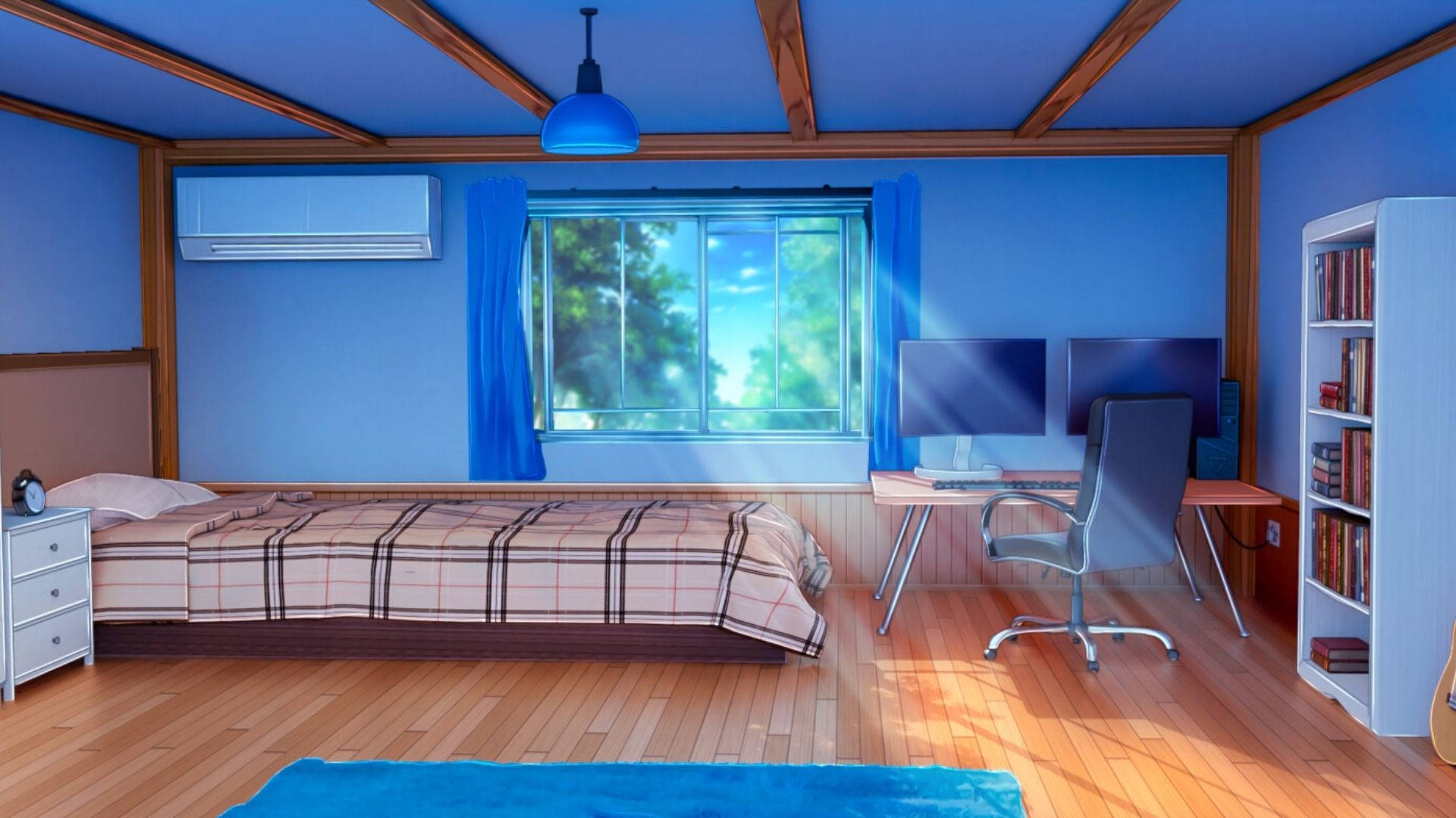 Ακτίνες Ηλίου σε Δωμάτιο Anime Ταπετσαρία