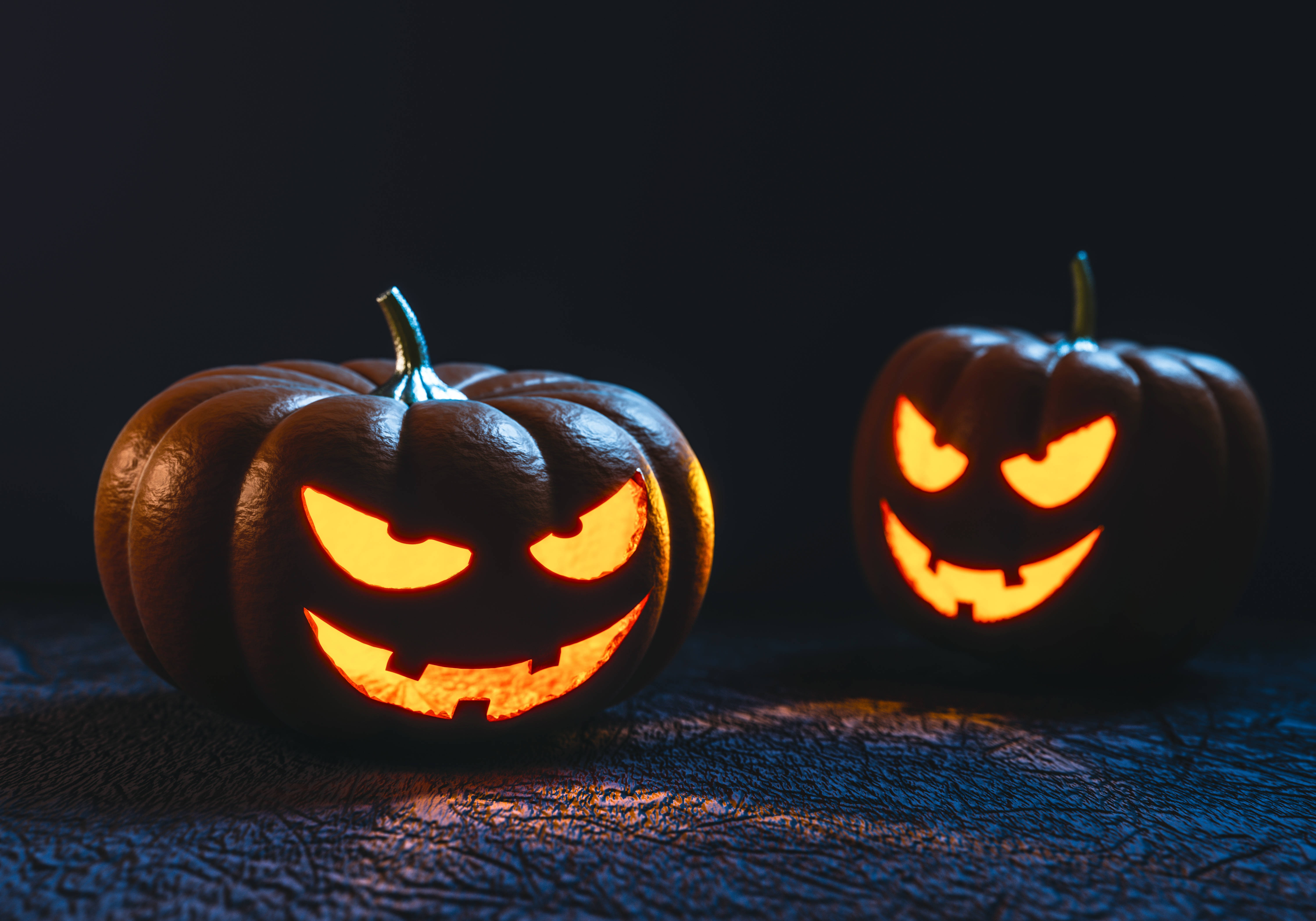Ανατριχιαστικές Κολοκύθες Halloween Ταπετσαρία