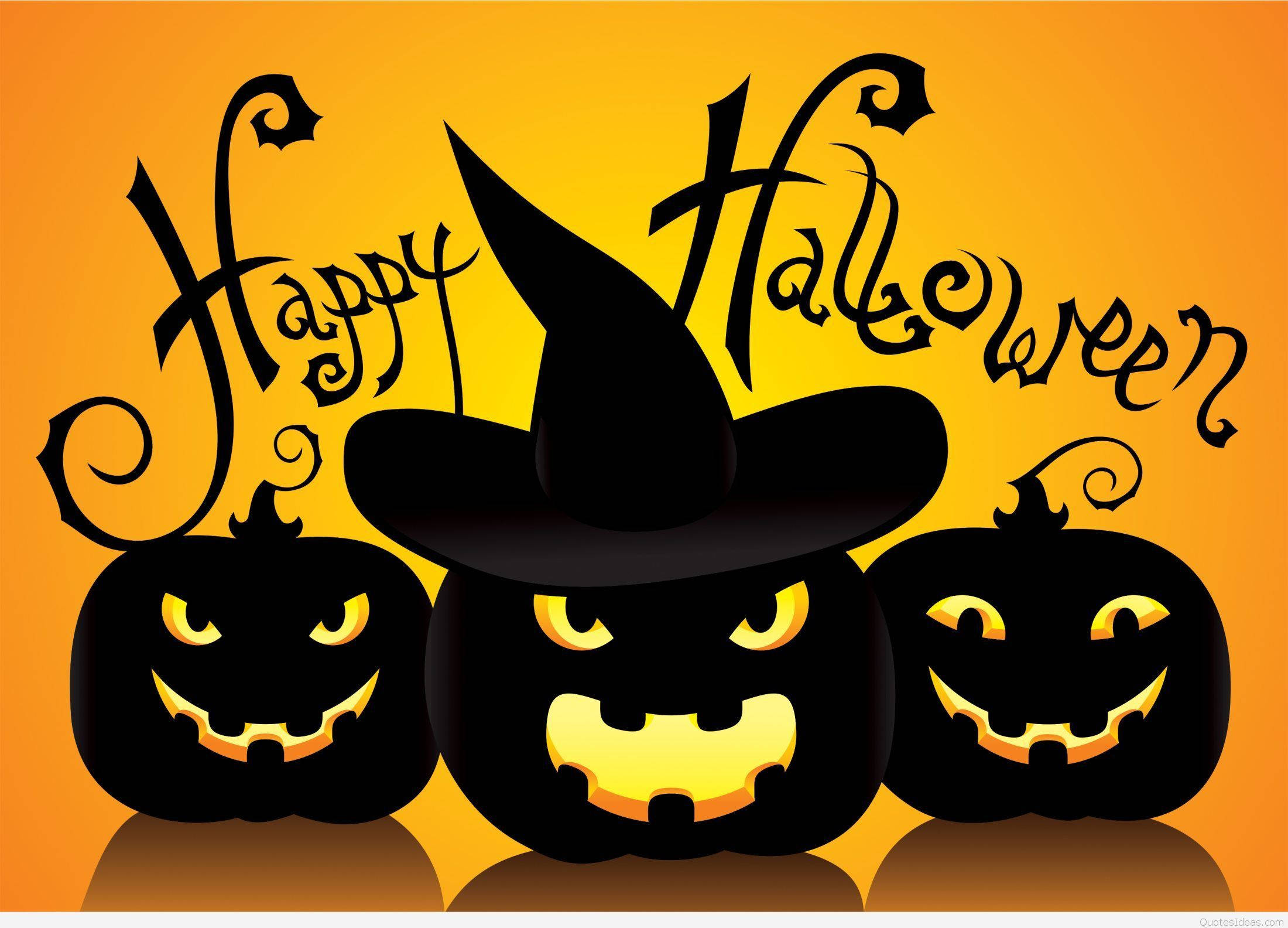 Αξιολάτρευτα Ανατριχιαστικά Κολοκύθια Halloween Ταπετσαρία