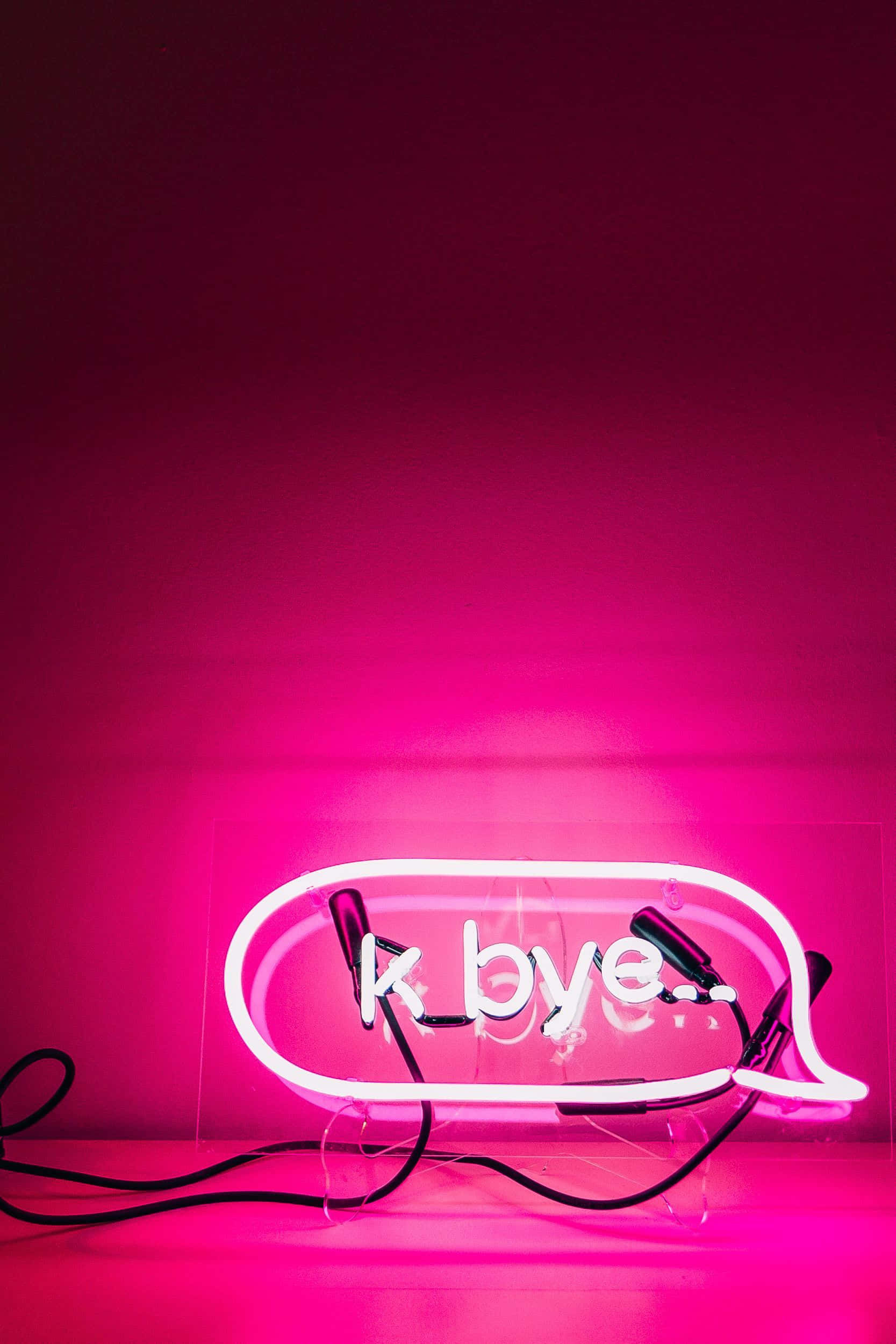 Απελευθέρωσε το Πνεύμα σου με Neon Pink Αισθητική Ταπετσαρία