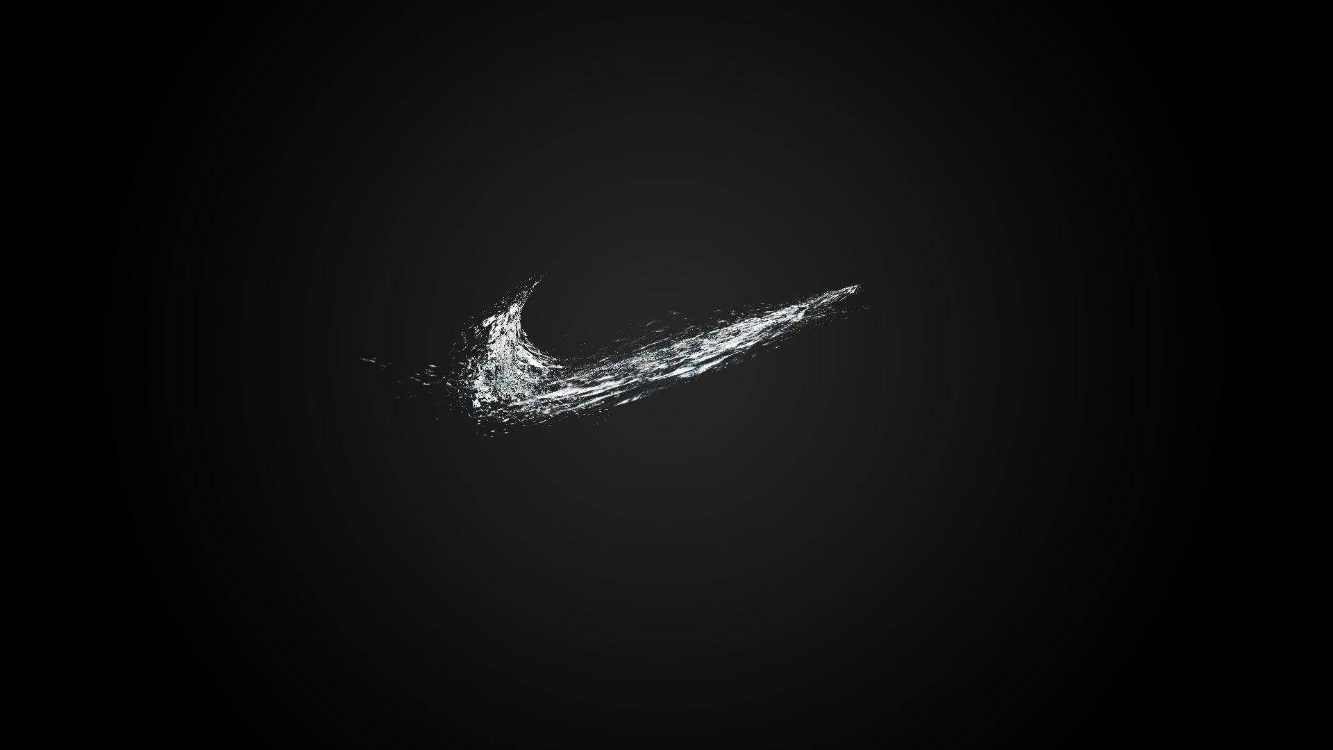 Απλό Λογότυπο Nike Cool Μαύρο Ανθρωπάκι Κοιτάζοντας Υπολογιστή Ταπετσαρία