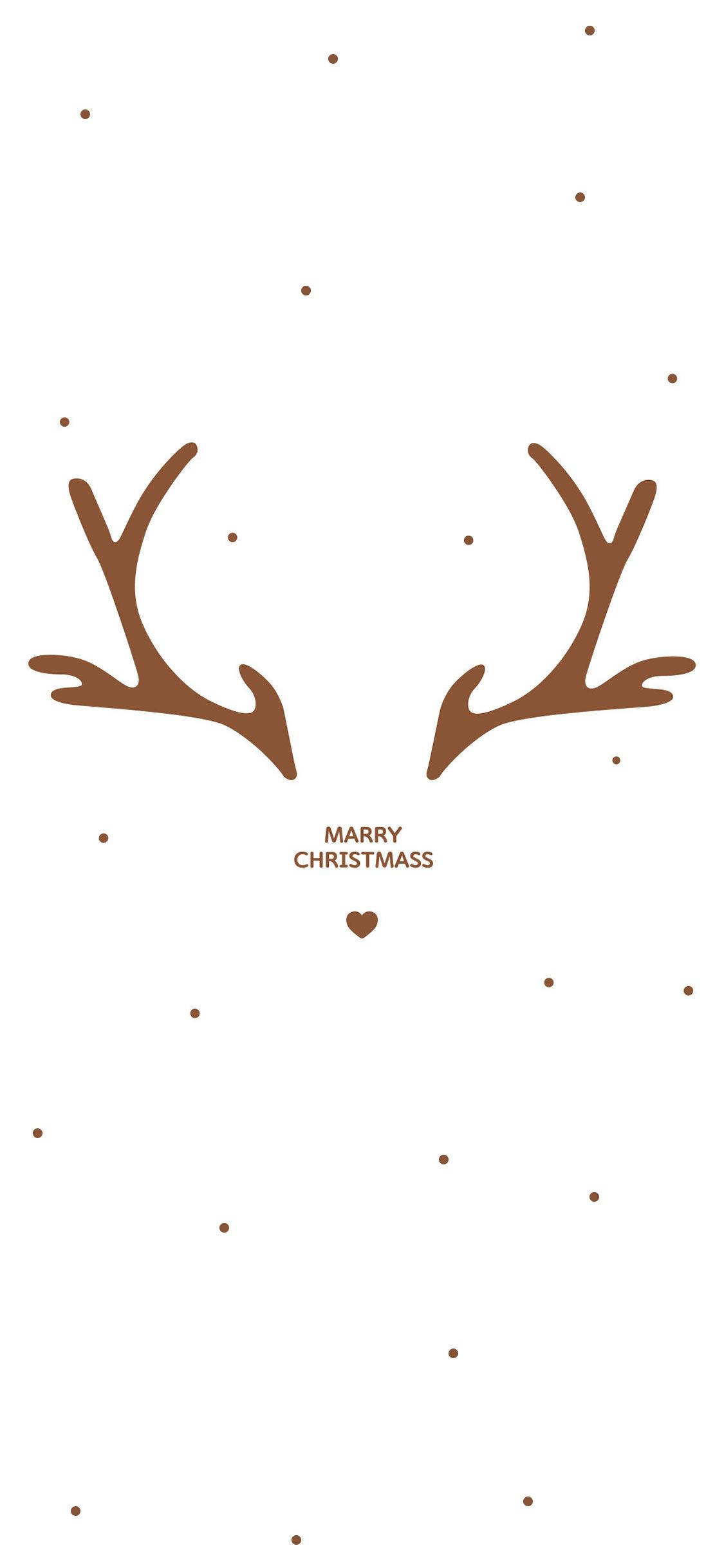 Απλό Χαριτωμένο Χριστουγεννιάτικο iPhone Marry Christmass Ταπετσαρία