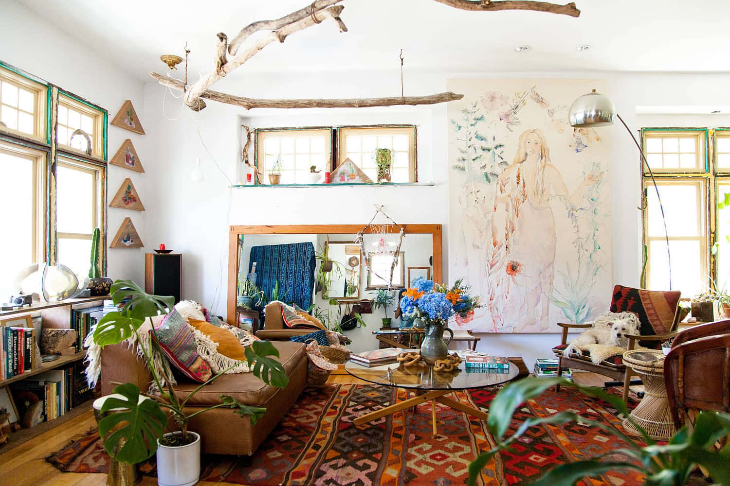 Αποκτήστε το boho chic στυλ σας με αυτή την ζωντανή φωτοτοιχογραφία. Ταπετσαρία