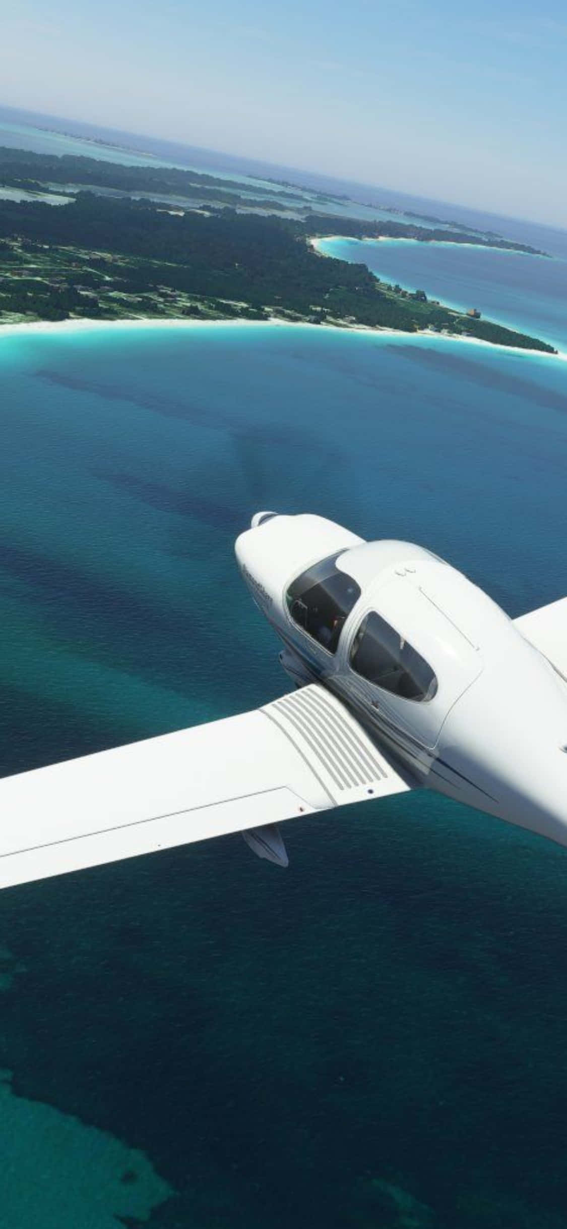 Απολαύστε τη Συγκίνηση της Πτήσης με το Microsoft Flight Simulator στο iPhone Xs Ταπετσαρία