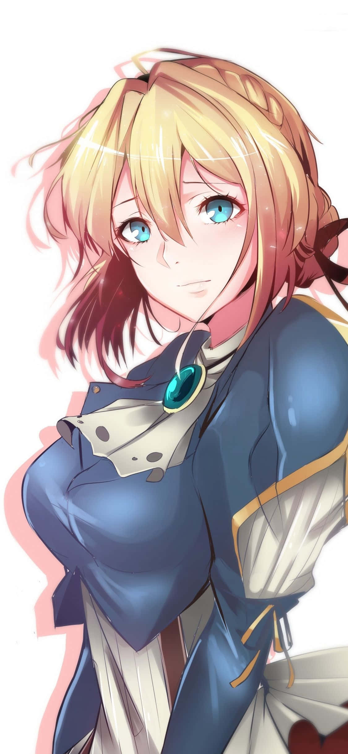 "Αποτύπωσε κάθε στιγμή με το Violet Evergarden iPhone" Ταπετσαρία