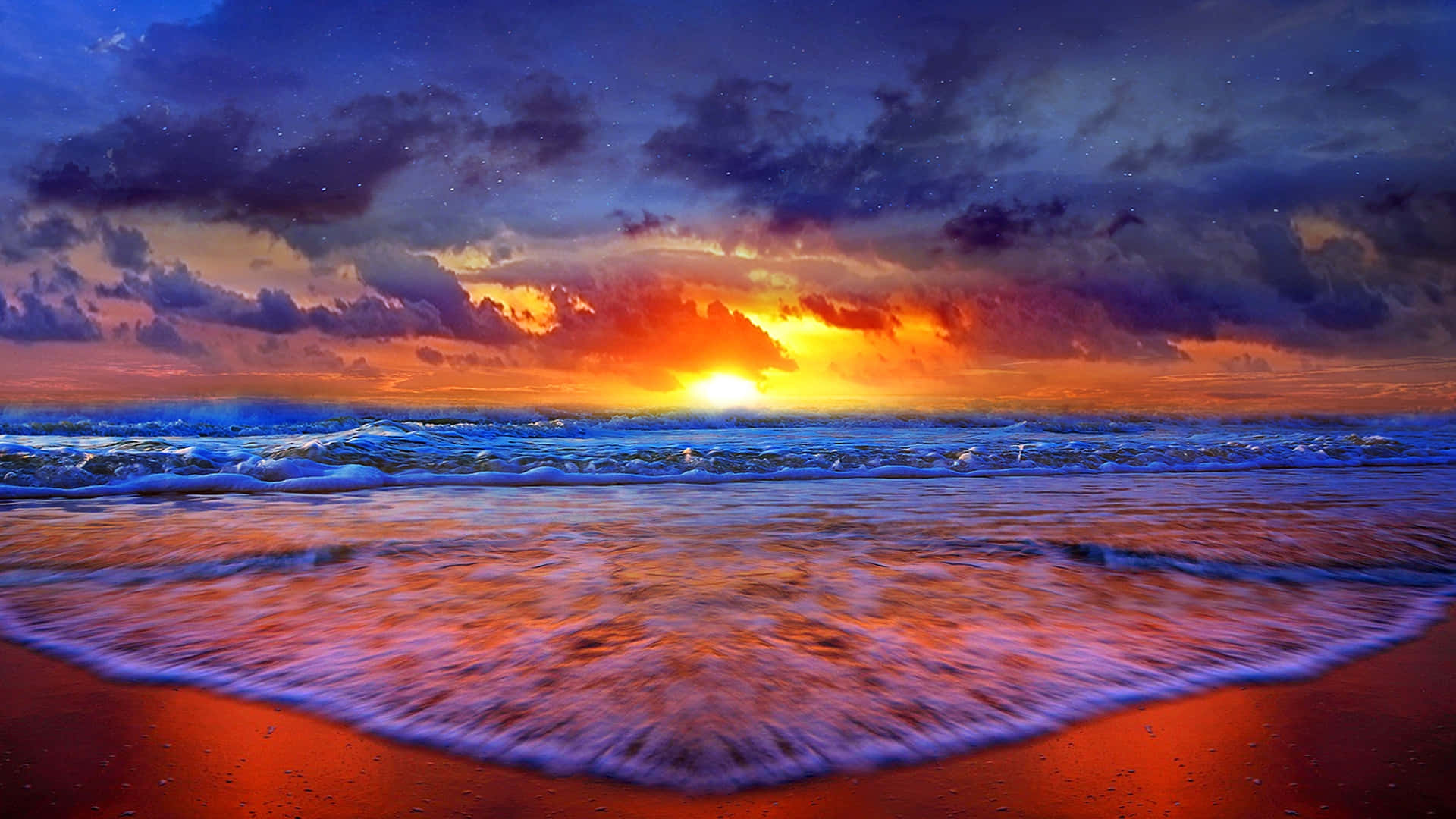 Απόλαυσε την ηρεμία ενός ηλιοβασιλέματος στην παραλία. Ταπετσαρία