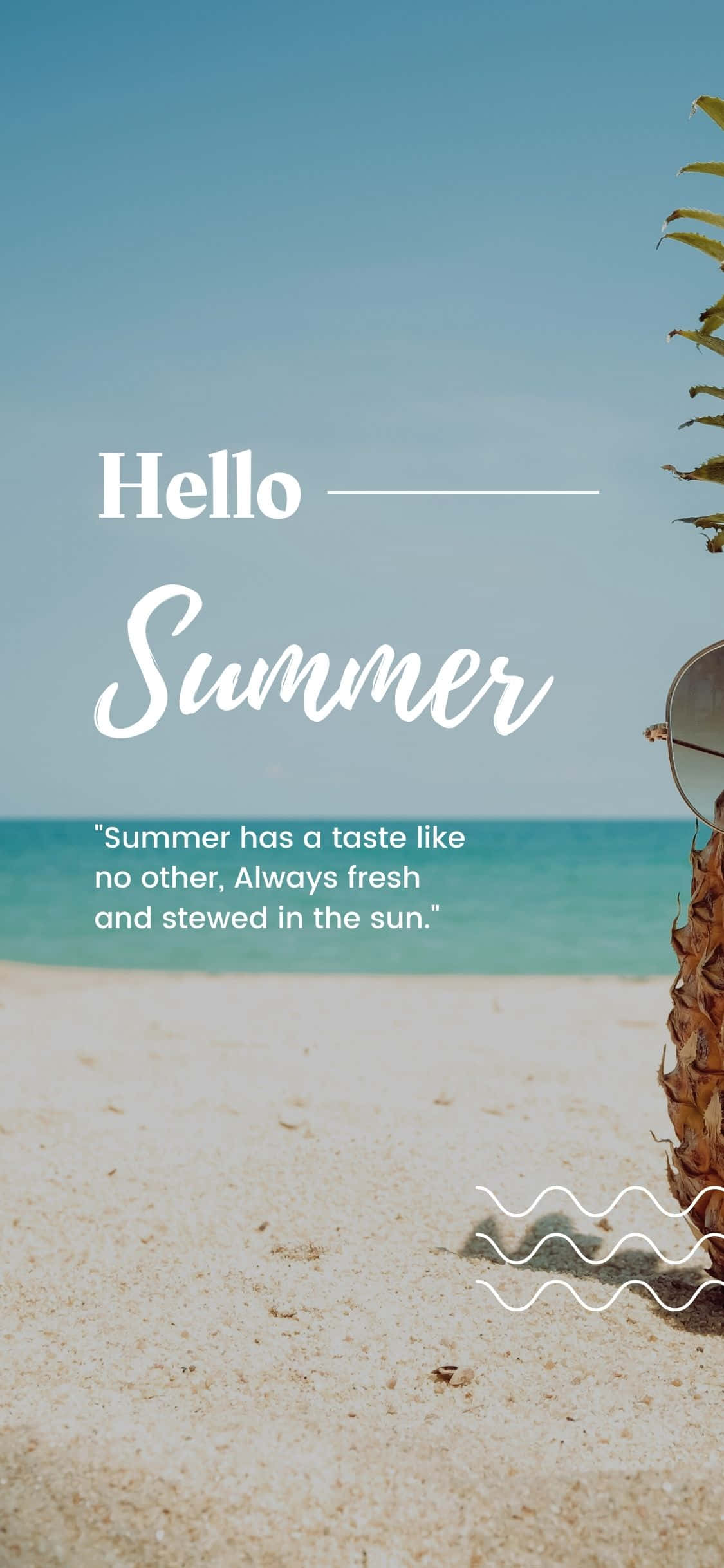 Θερινό φόντο Beach Quote για iPhone X Ταπετσαρία