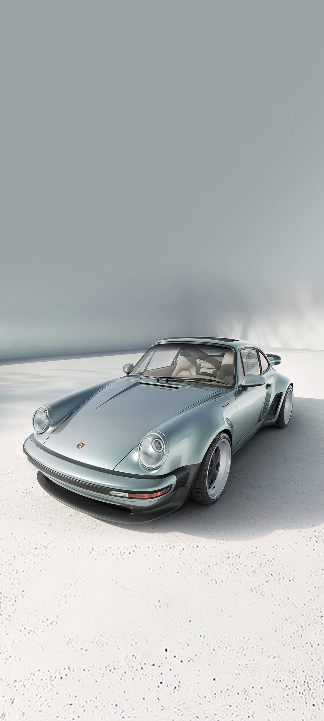 Ασημί Porsche 911 Ταπετσαρία