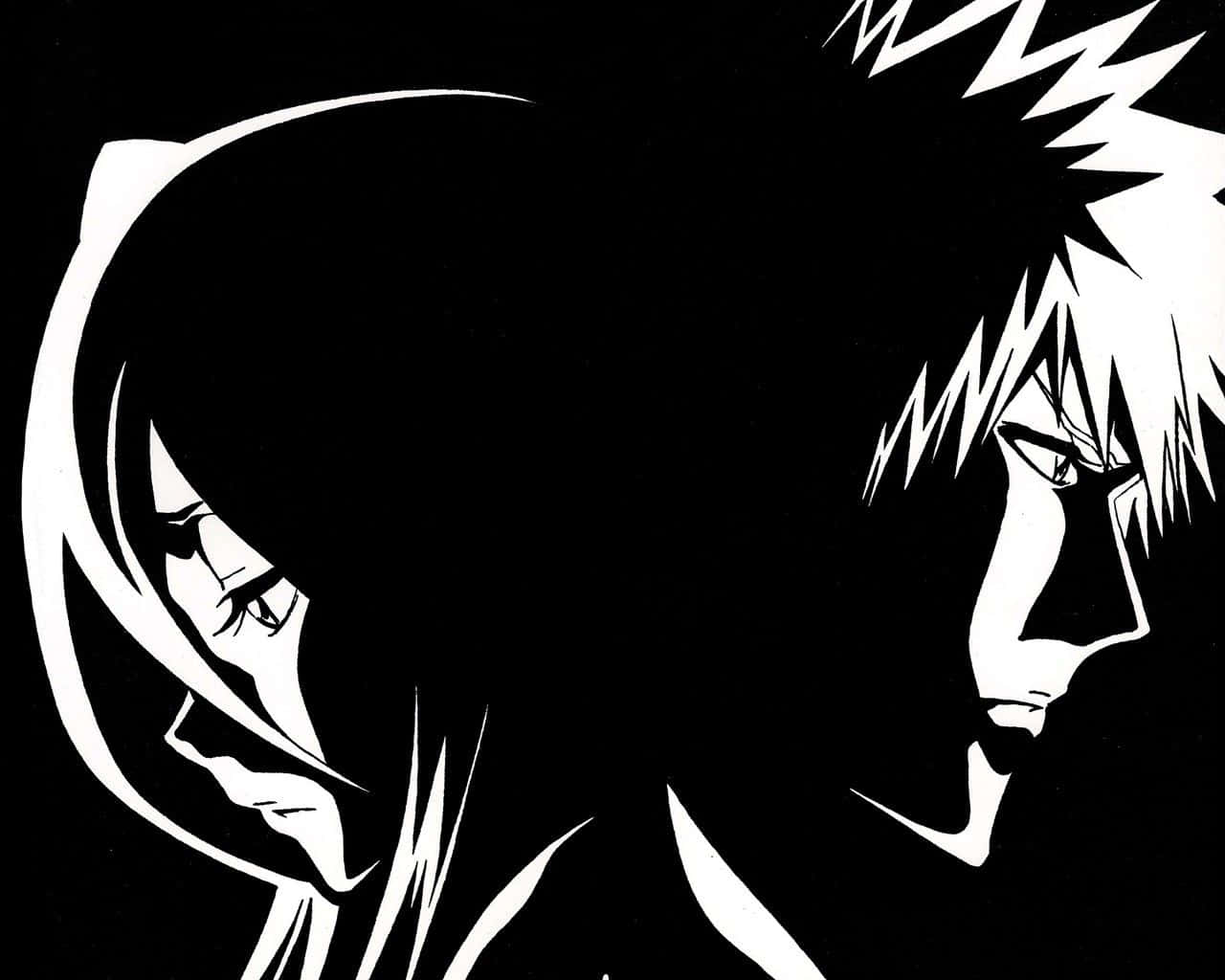 Ασπρόμαυρη Σκηνή Anime Ταπετσαρία
