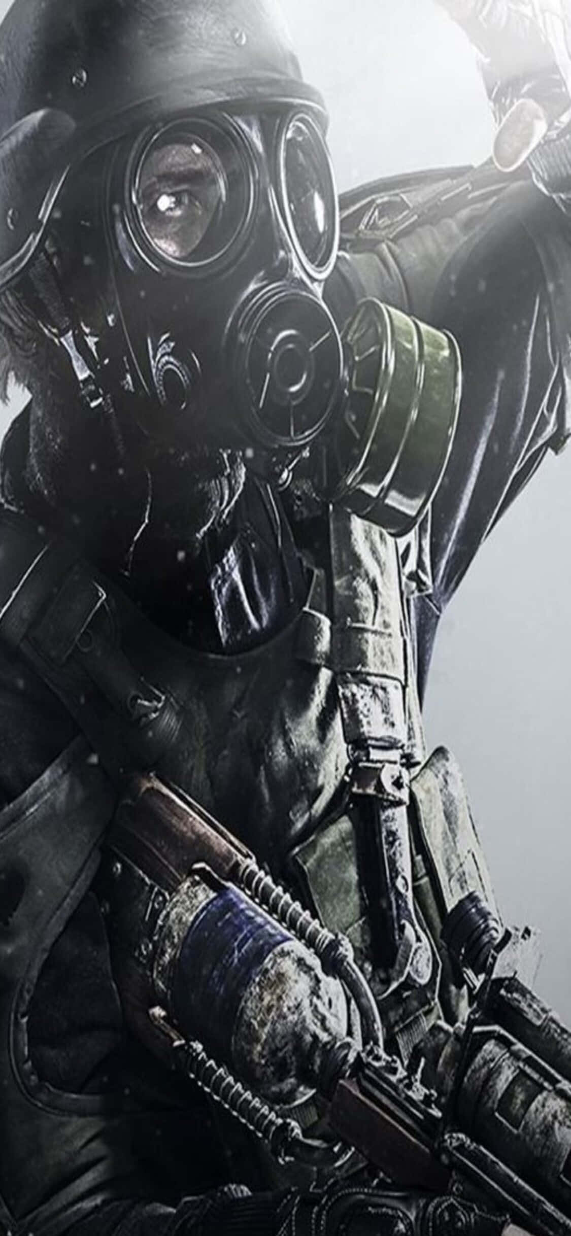 Ασπρόμαυρο Εφέ iPhone X Metro Last Light Φόντο Ταπετσαρία