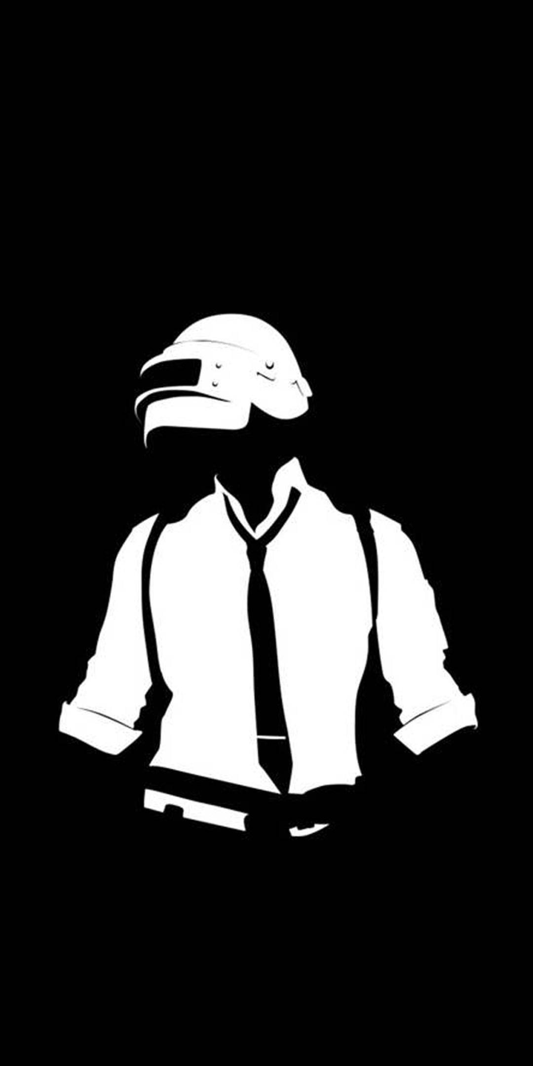 Ασπρόμαυρο Λογότυπο PUBG Ταπετσαρία