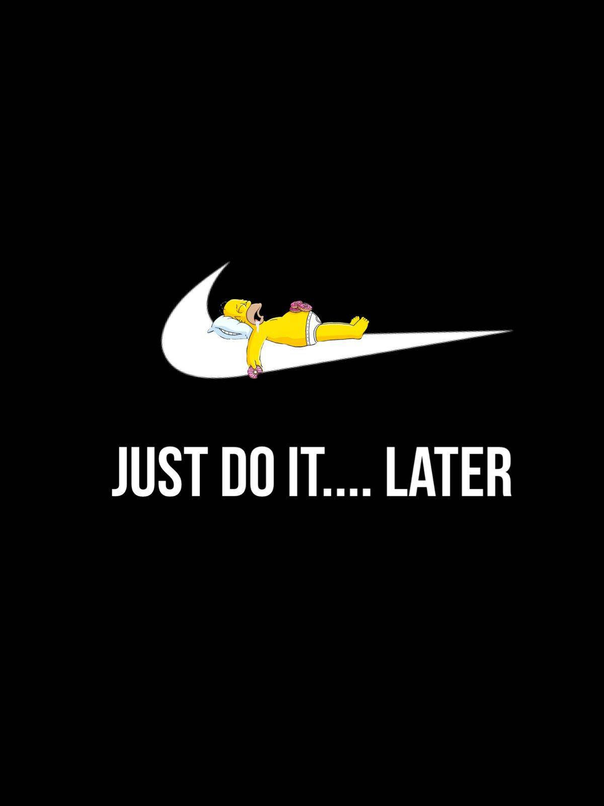 Αστεία Αισθητική Homer Nike Ταπετσαρία