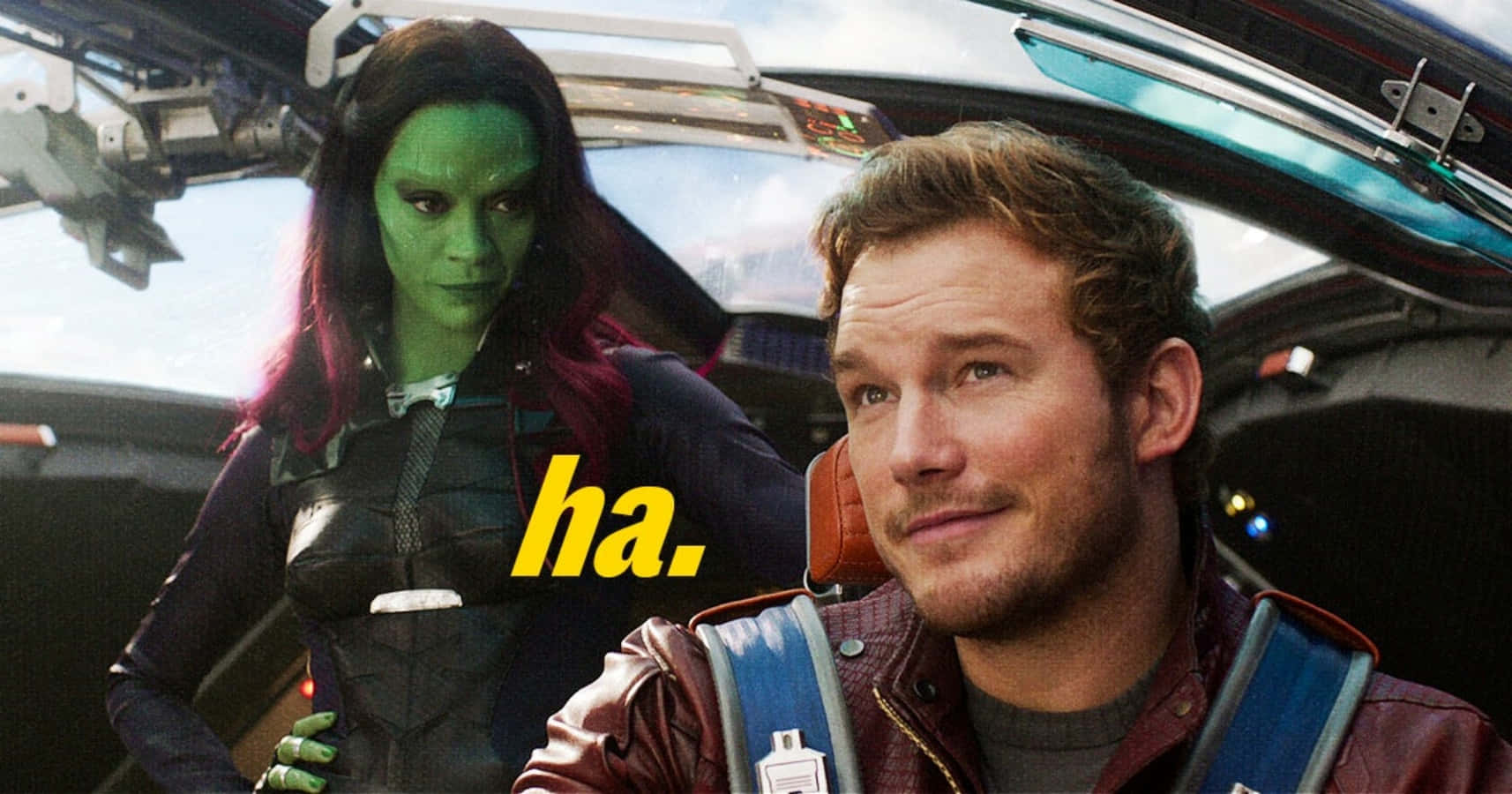 Αστεία Εικόνα Marvel Star-lord Και Gamora Ταπετσαρία